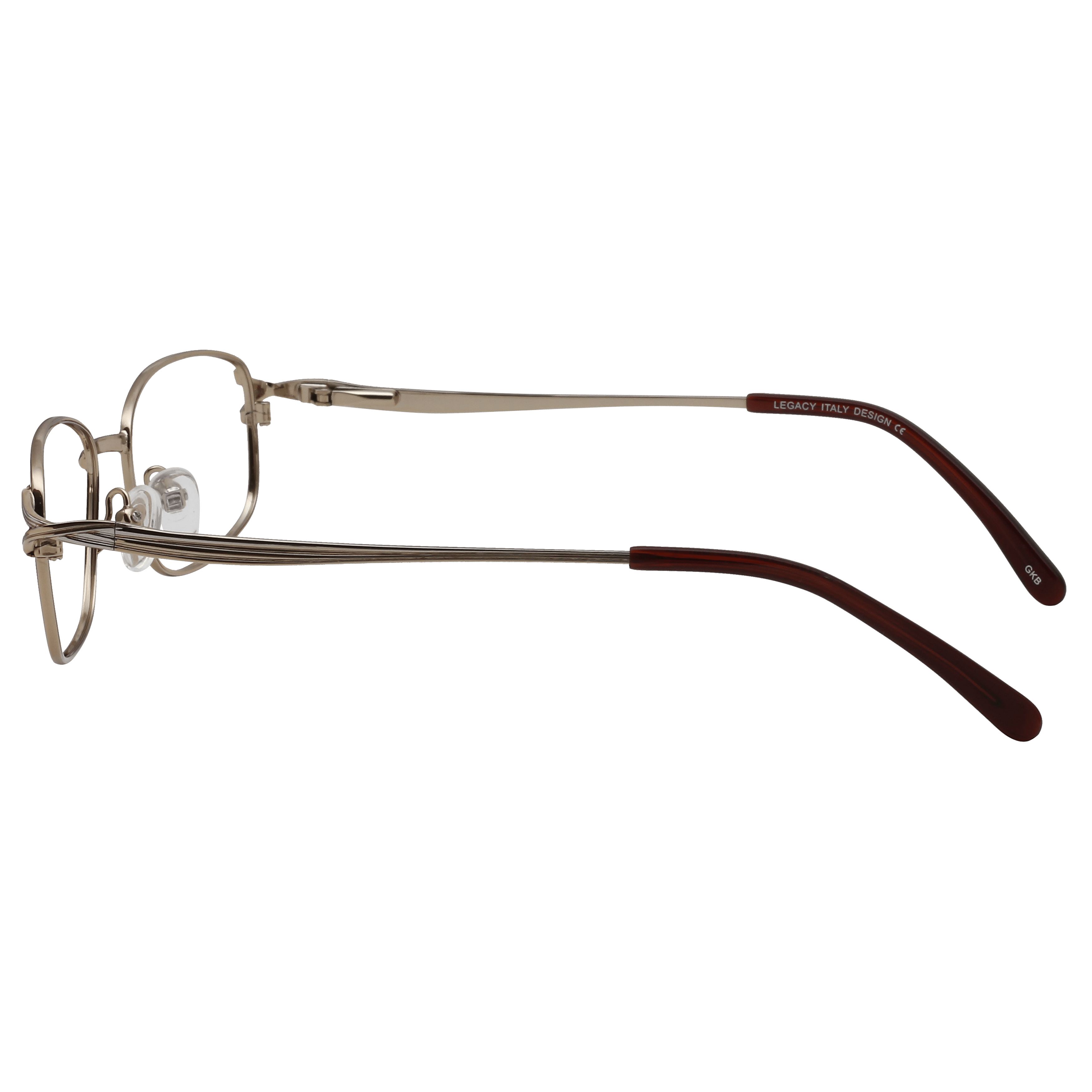 Inspira 0718N Frame Gold Female Full Metal Frame — Gold frame — view 3