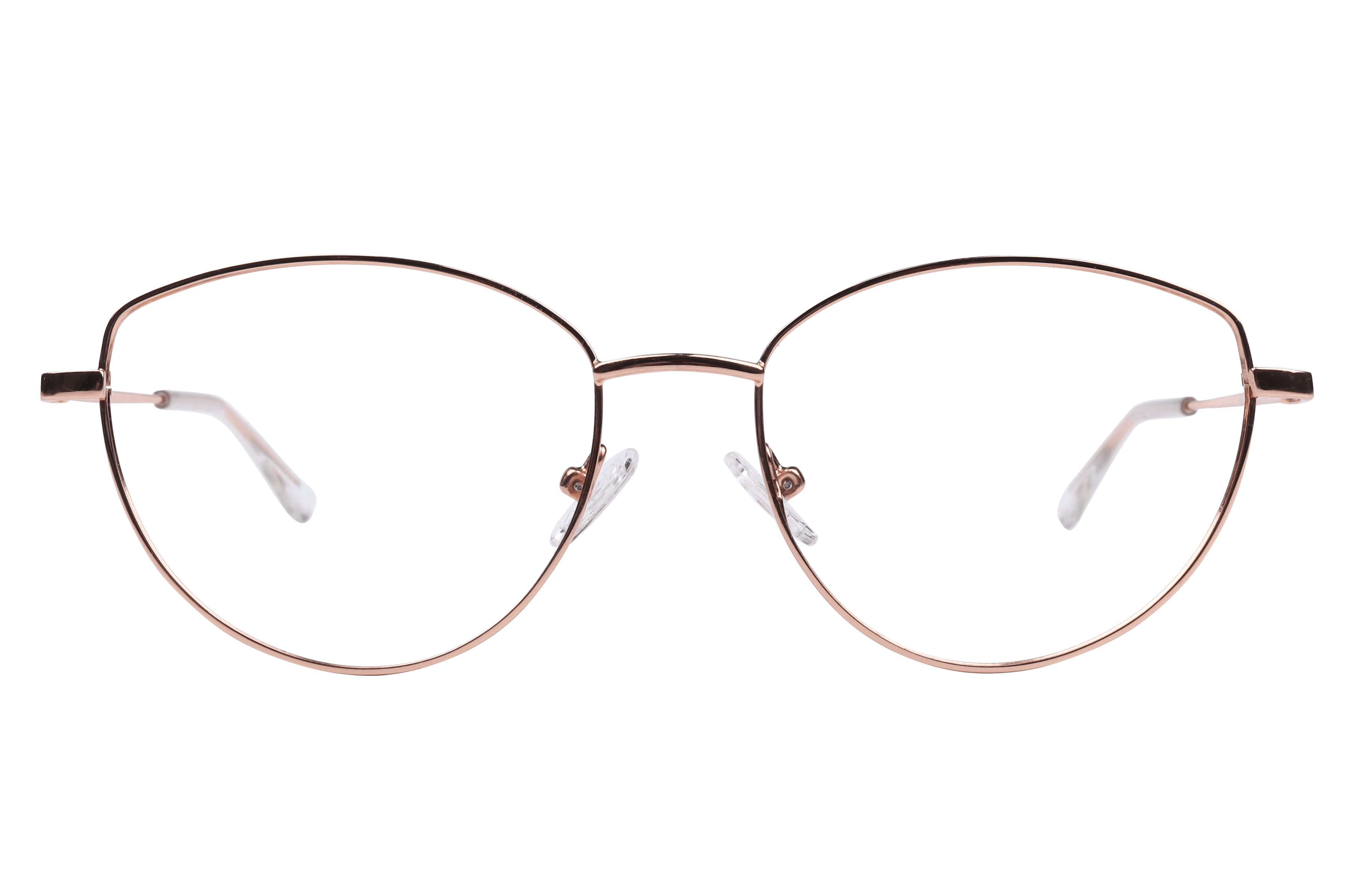 Inspira 14002 Frame Rose Gold Female Full Metal Frame — Rose Gold frame — view 2