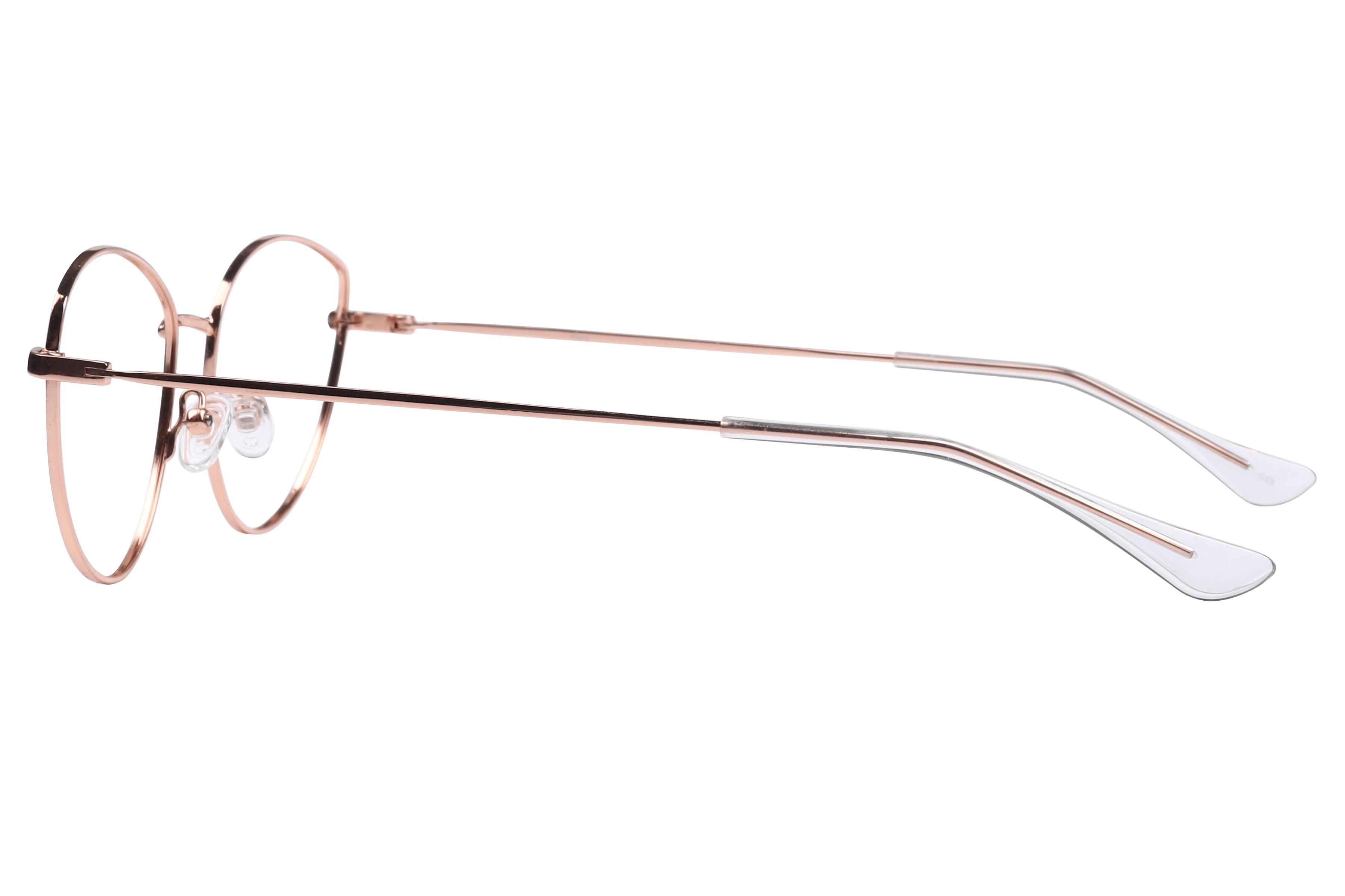 Inspira 14002 Frame Rose Gold Female Full Metal Frame — Rose Gold frame — view 3