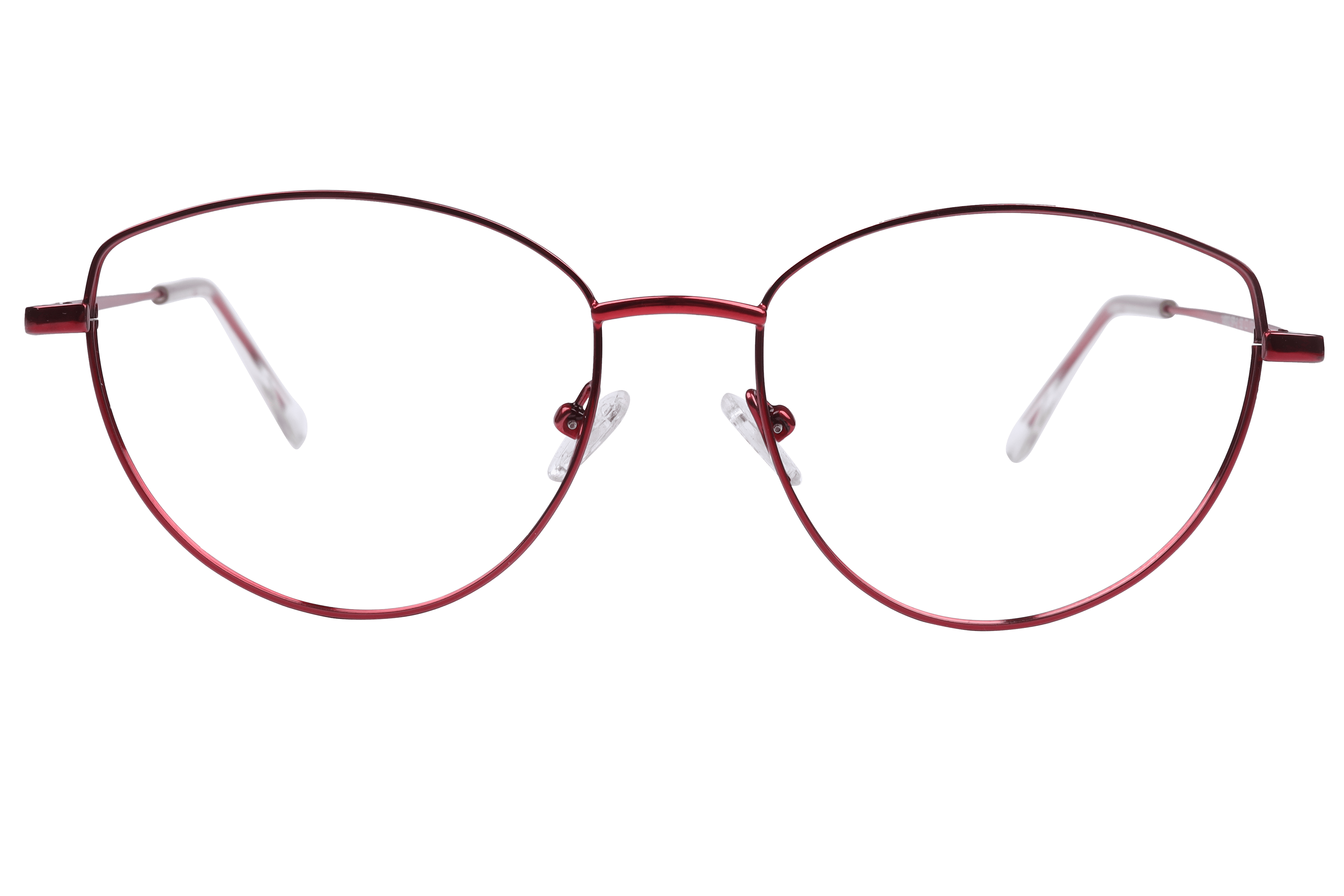 Inspira 14002 Frame Red Female Full Metal Frame — Red frame — view 2