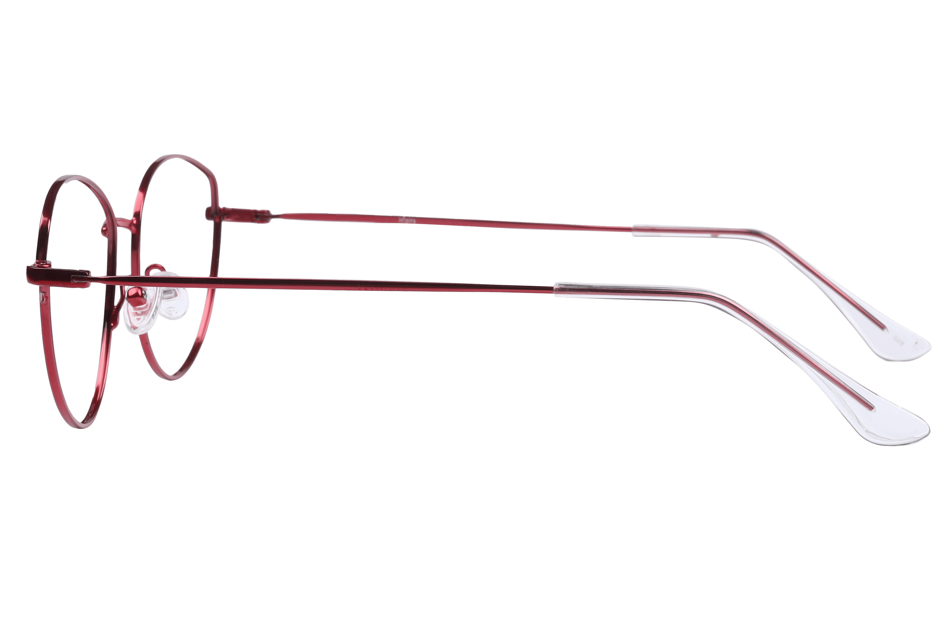 Inspira 14002 Frame Red Female Full Metal Frame — Red frame — view 3