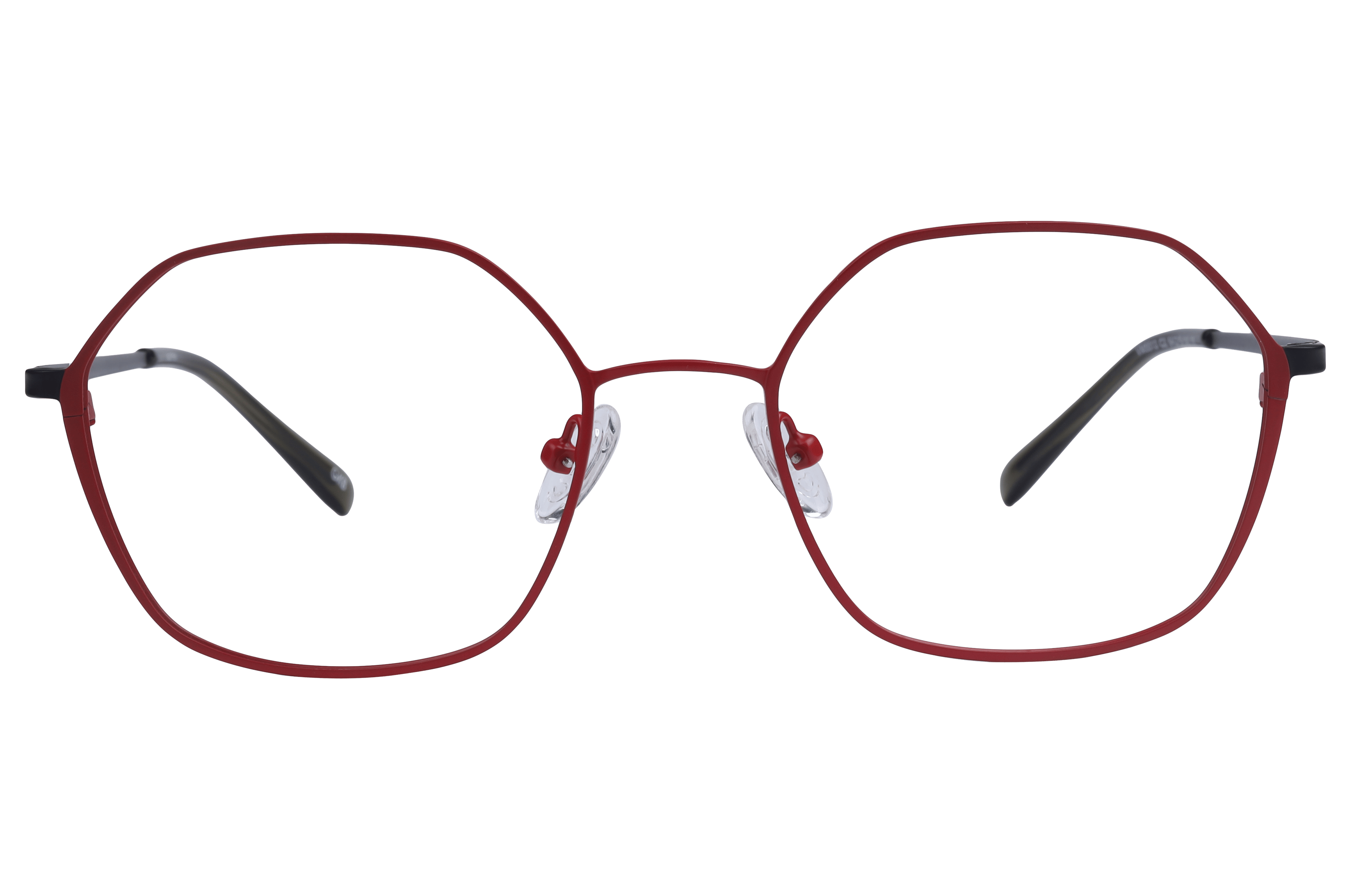Inspira VM5513 Frame Matt Red Female Full Metal Frame — Matt Red frame — view 2
