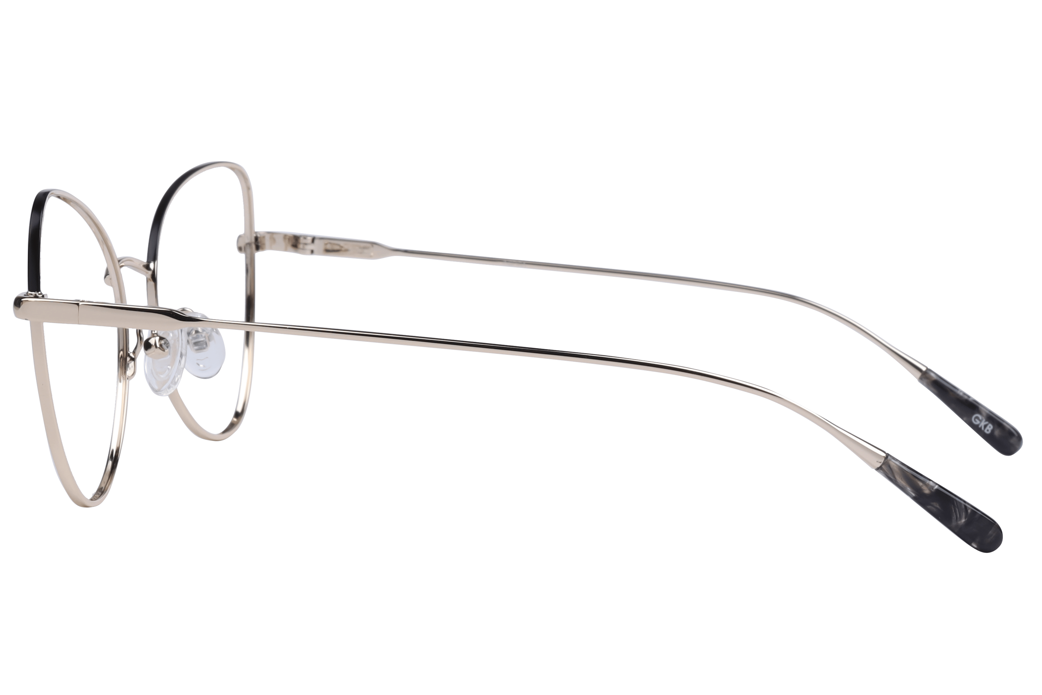 Inspira VM5009 Frame Gold Female Full Metal Frame — Gold frame — view 3