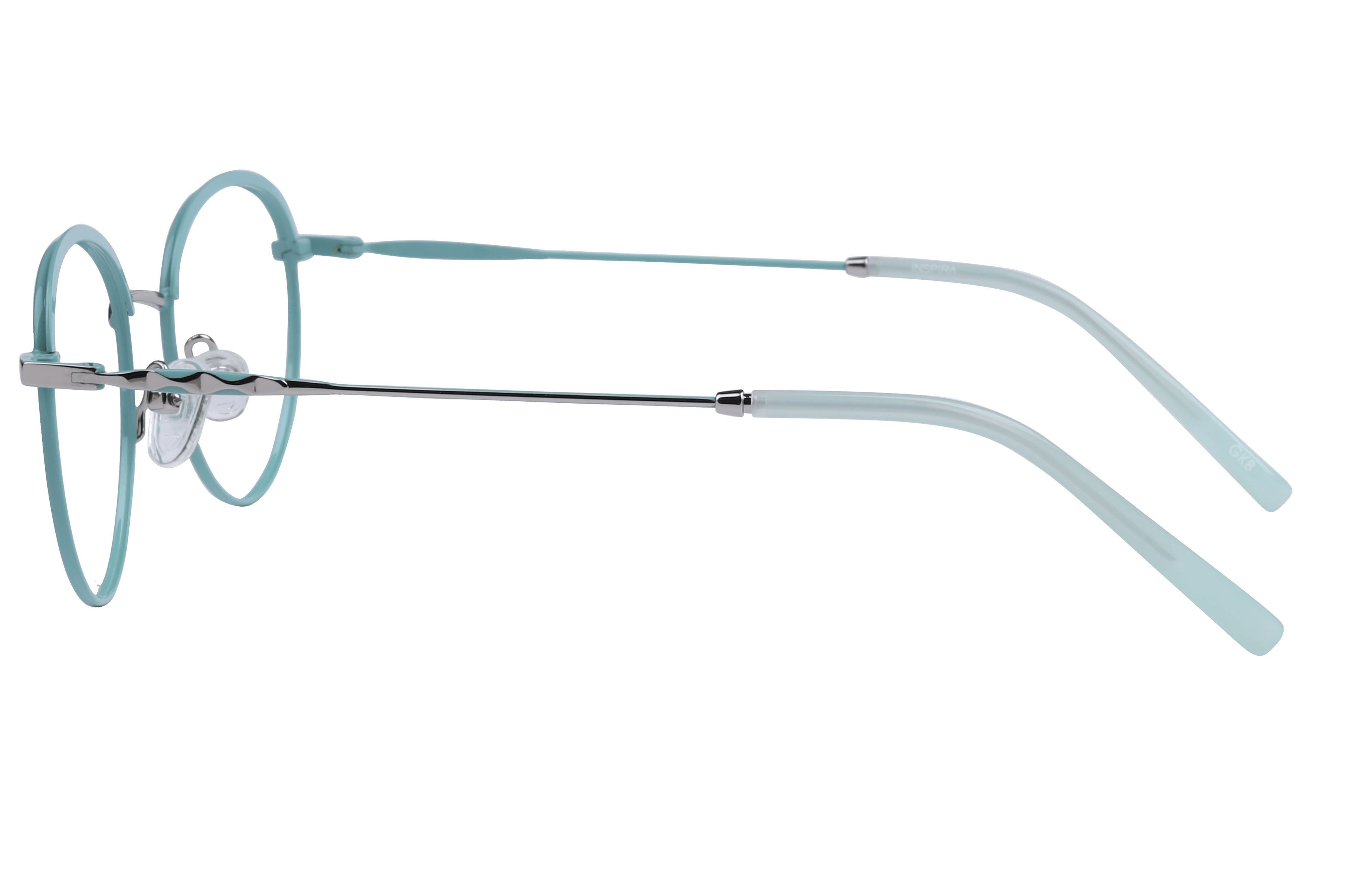 Inspira VM5023 Frame Sky Blue Female Full Metal Frame — Sky Blue frame — view 3