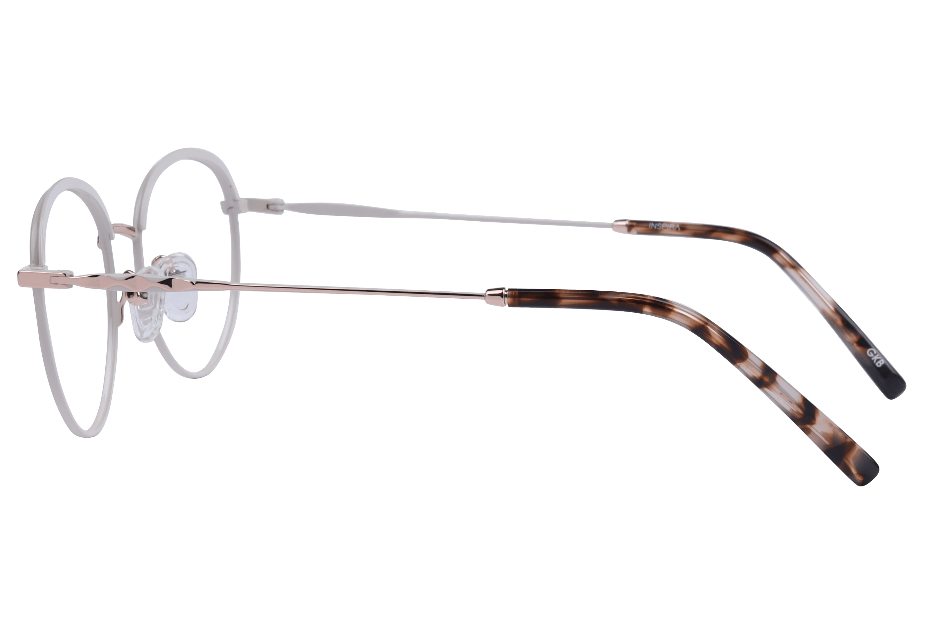 Inspira VM5023 Frame White Female Full Metal Frame — White frame — view 3
