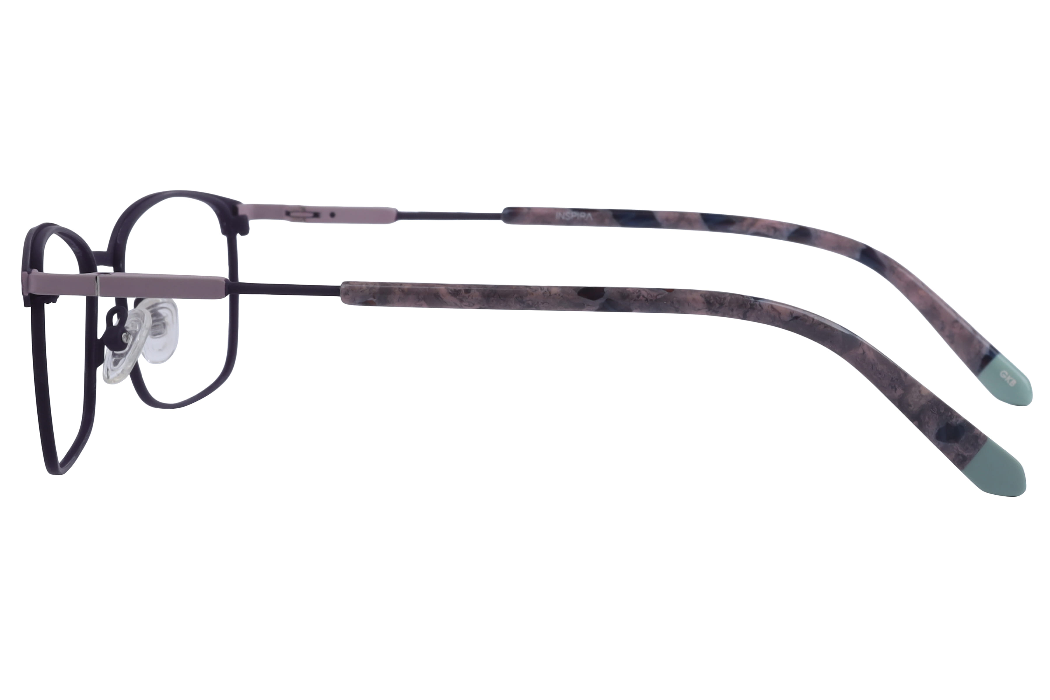 Inspira 50446-FW Frame Pink Female Full Metal Frame — Pink frame — view 3