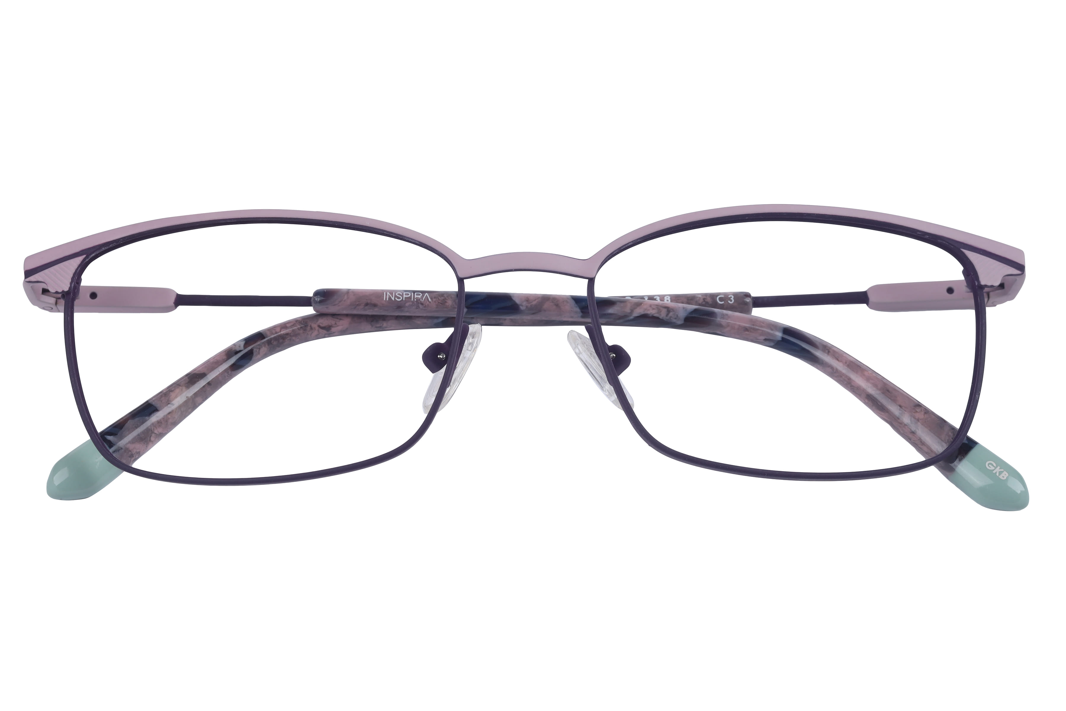 Inspira 50446-FW Frame Pink Female Full Metal Frame — Pink frame — view 4