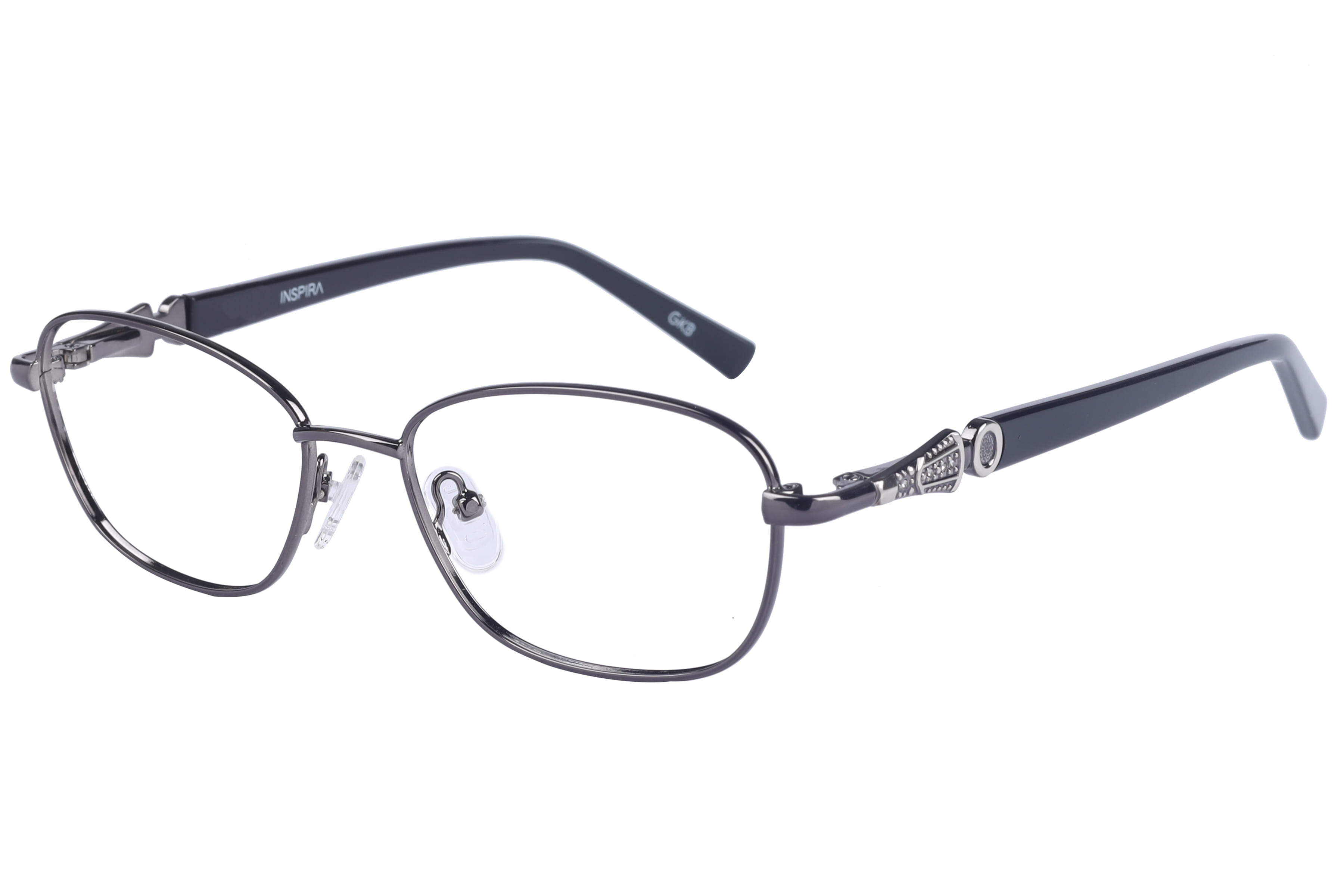 Inspira YS-2075 Frame Gun Metal Female Full Metal Frame — Gun Metal frame — view 1