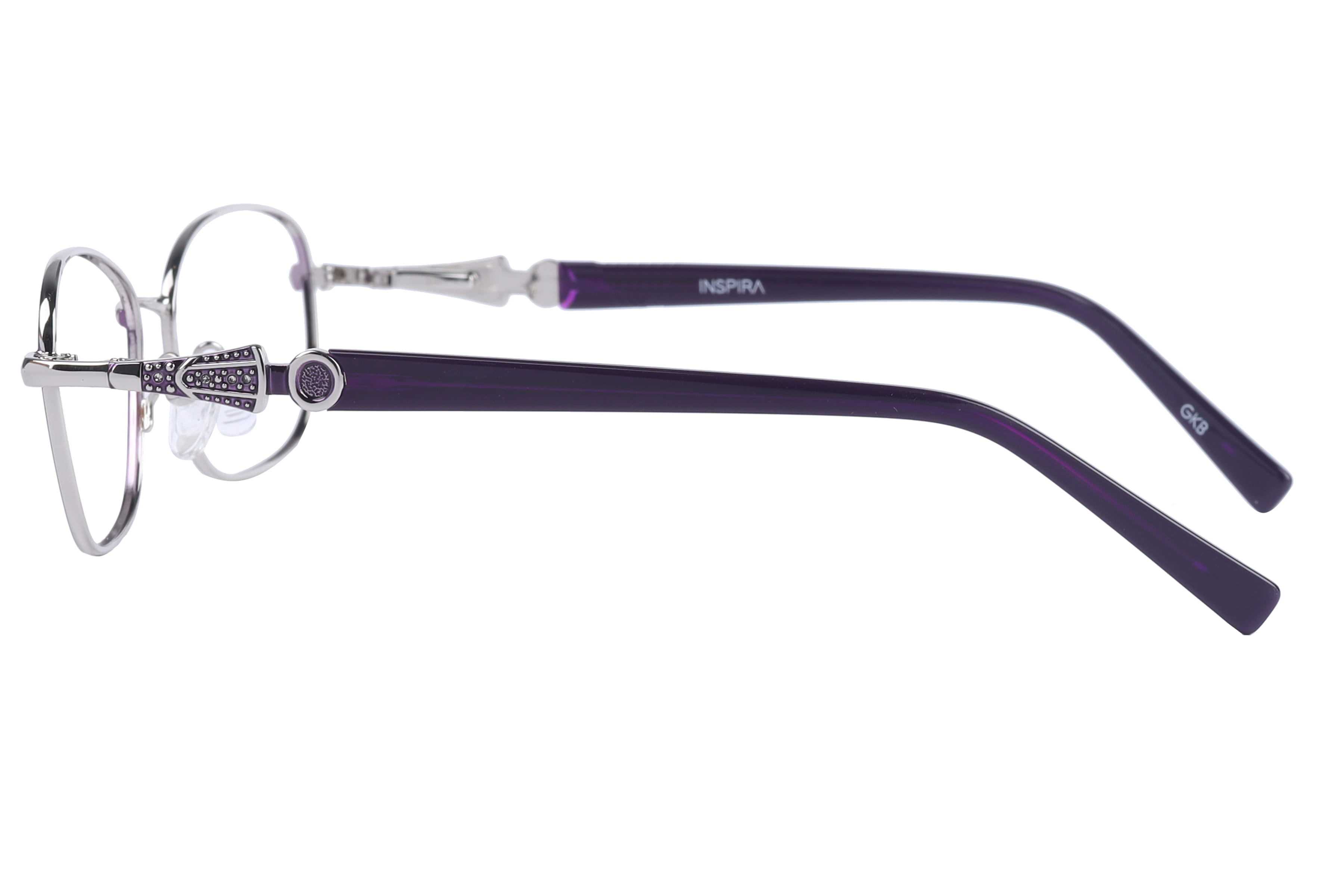 Inspira YS-2075 Frame Violet Female Full Metal Frame — Violet frame — view 2