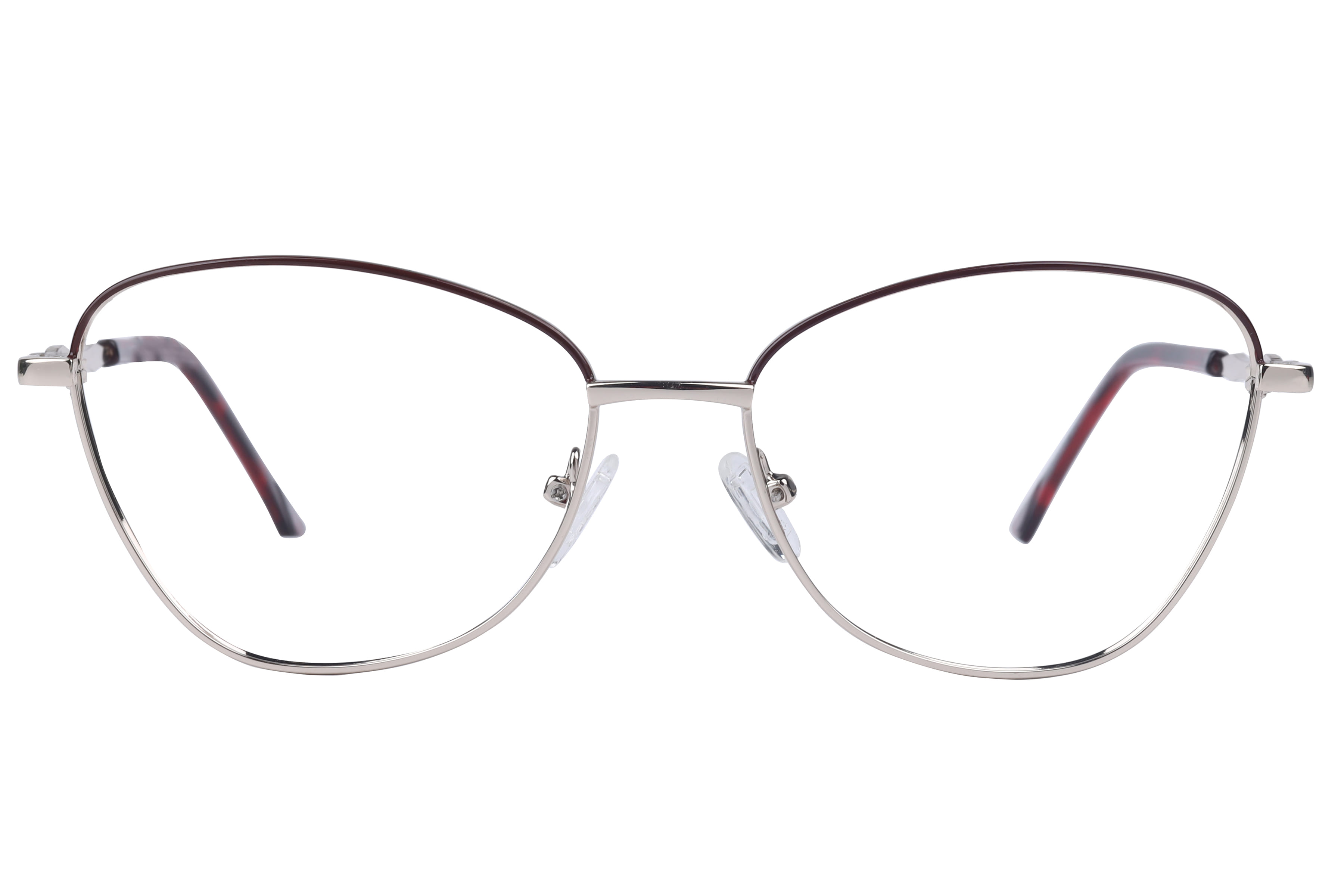 Inspira V230925 Frame Maroon Female Full Metal Frame — Maroon frame — view 2