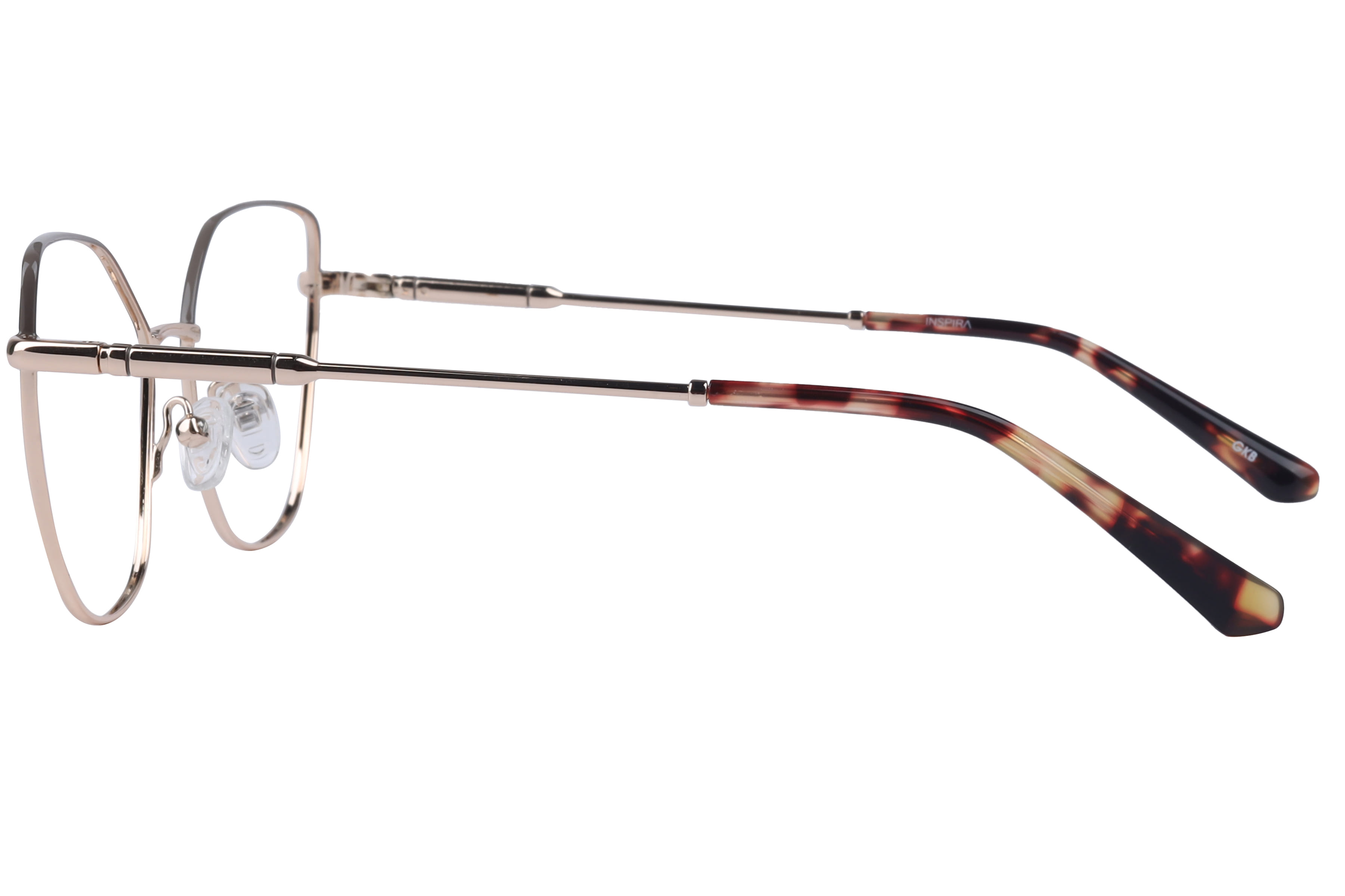 Inspira YJ-0136 Frame Grey Female Full Metal Frame — Grey frame — view 3
