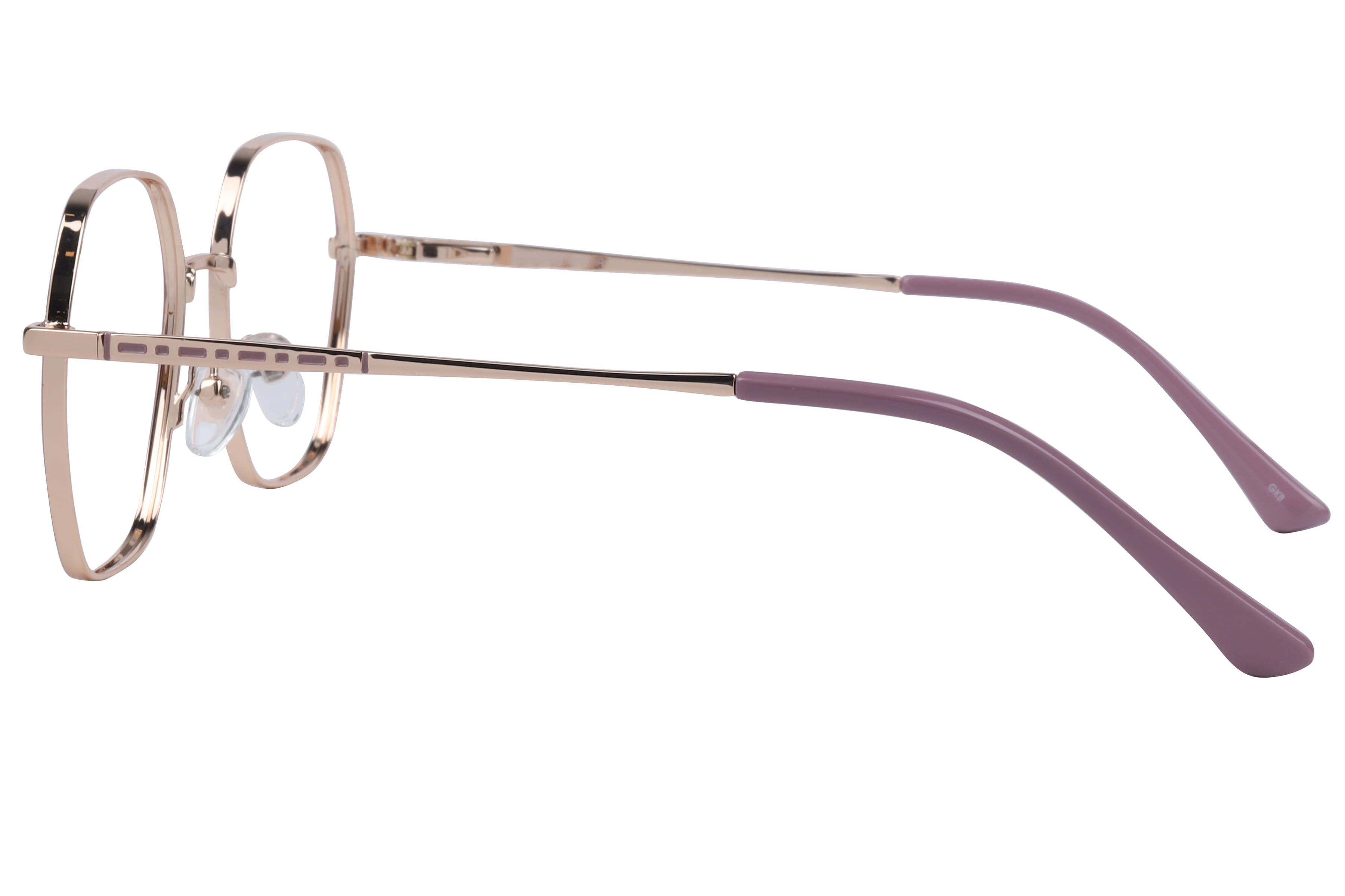 Inspira FY10028 Frame Matt Pink Female Full Metal Frame — Matt Pink frame — view 2