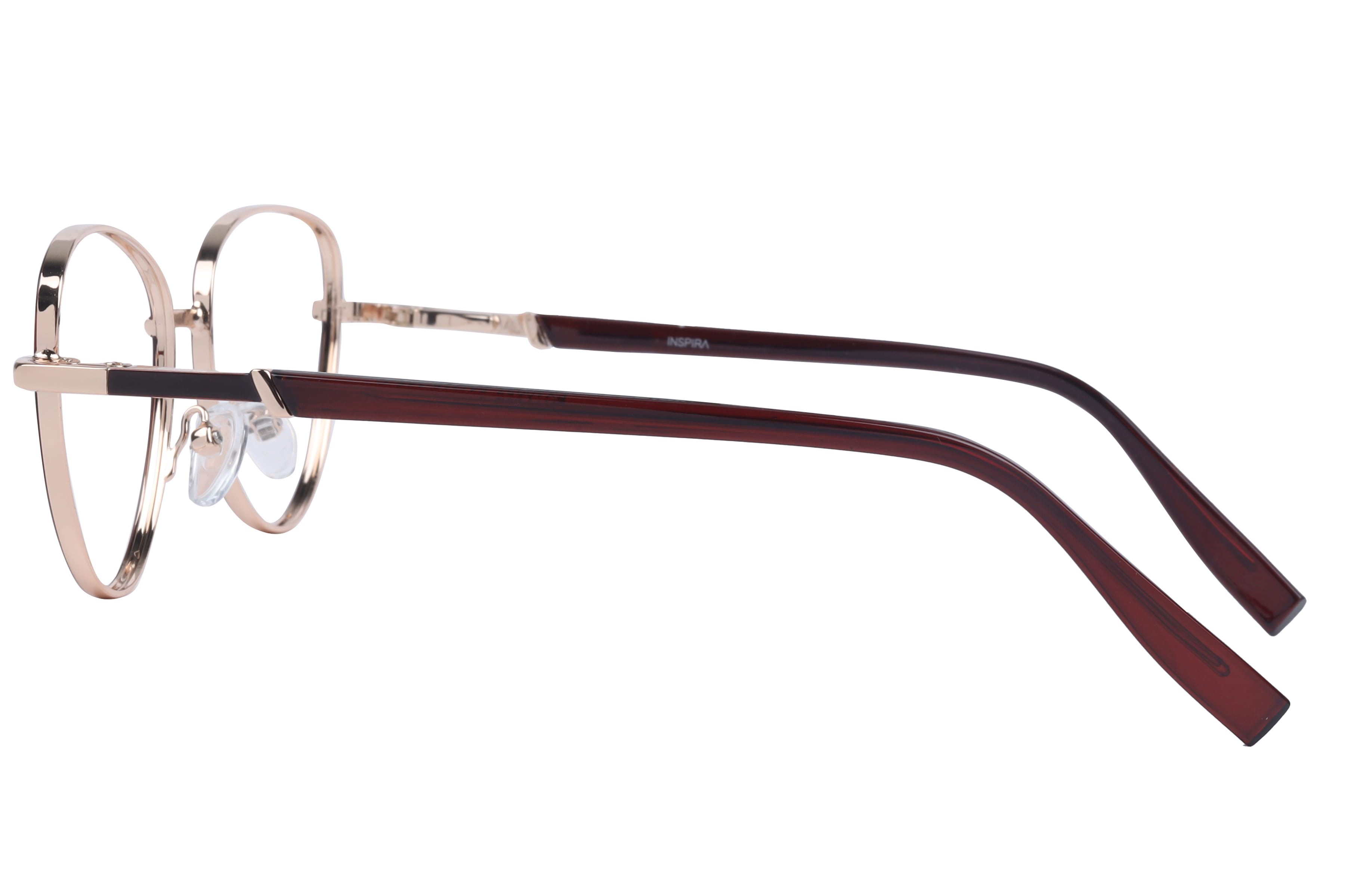 Inspira FY10037 Frame Brown Female Full Metal Frame — Brown frame — view 2
