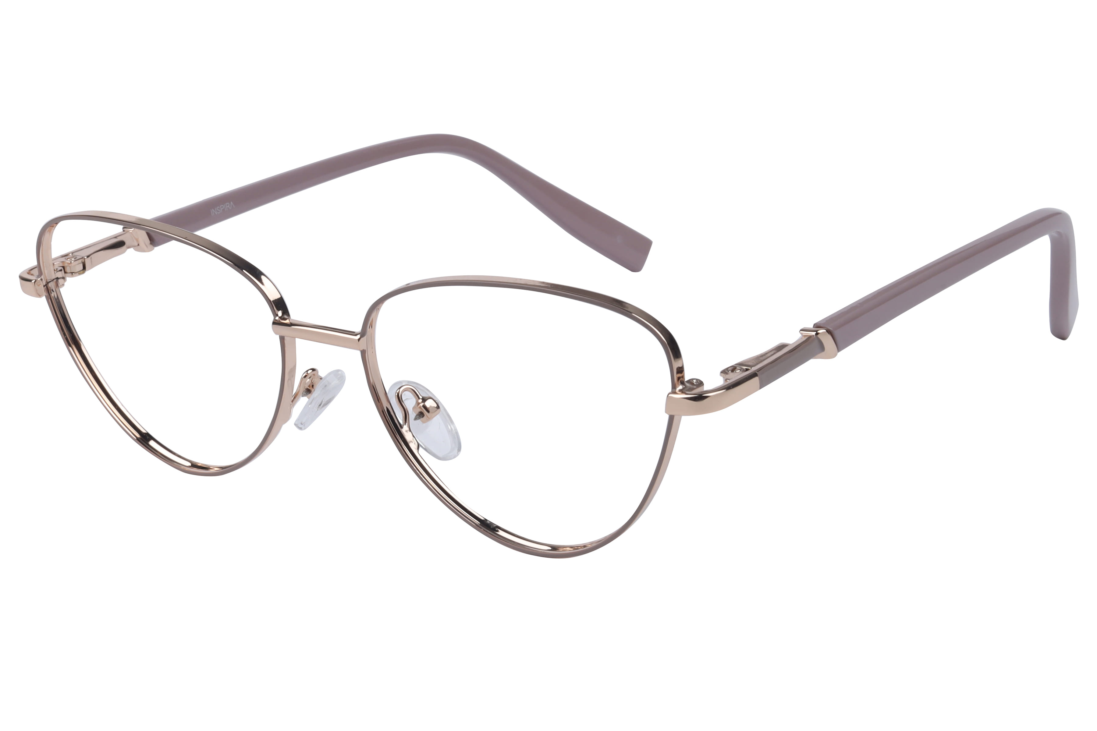 Inspira FY10037 Frame Beige Female Full Metal Frame — Beige frame — view 1