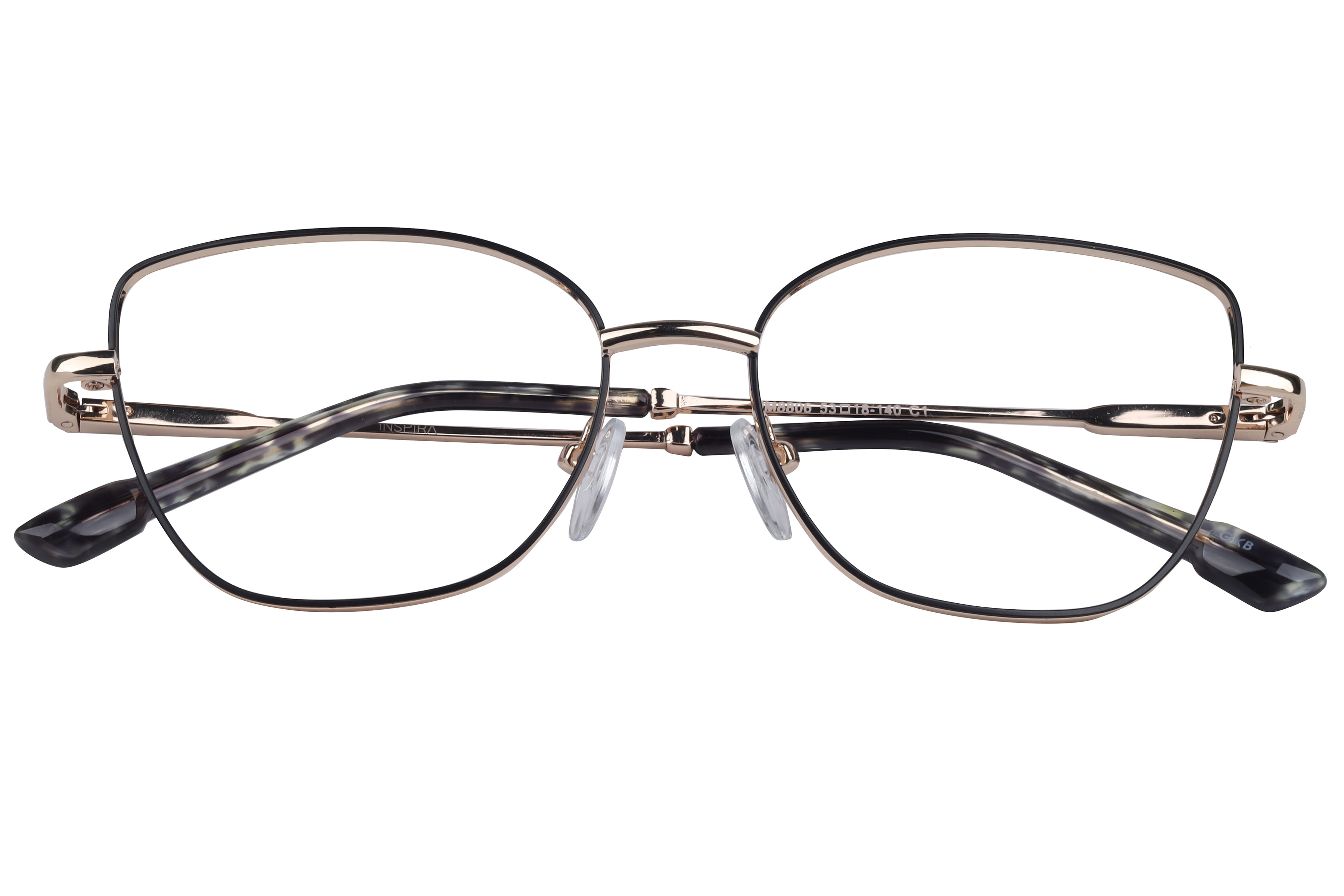 Inspira JM8806 Frame Black Female Full Metal Frame — Black frame — view 3