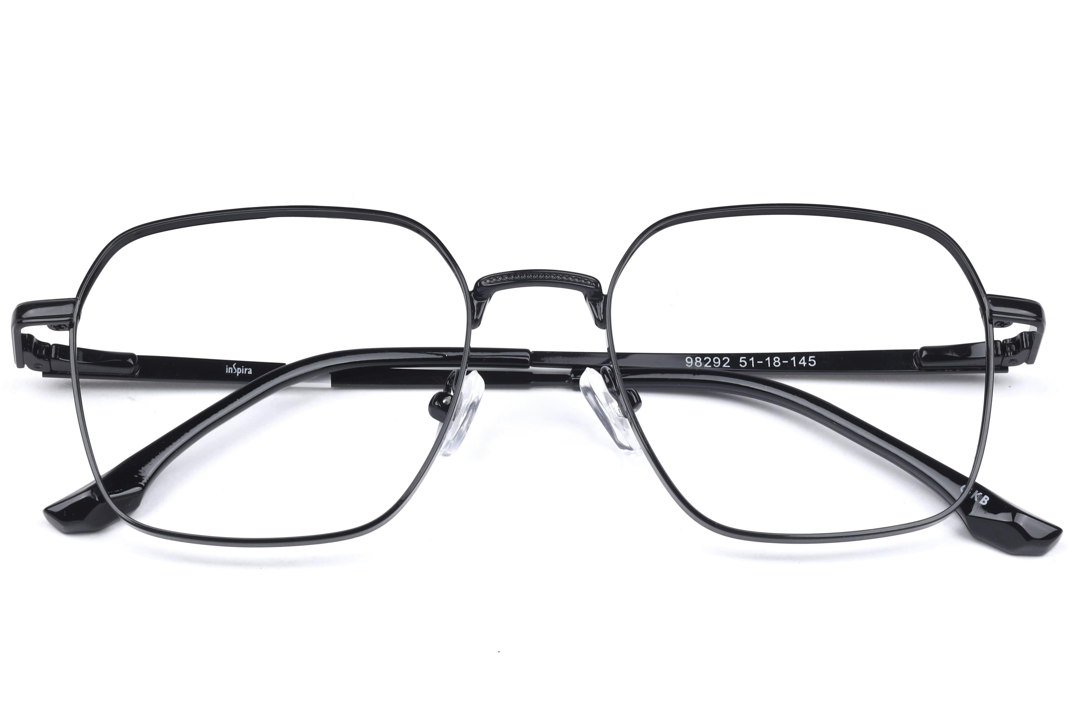 Inspira 98292 Frame Black Female Full Metal Frame — Black frame — view 4