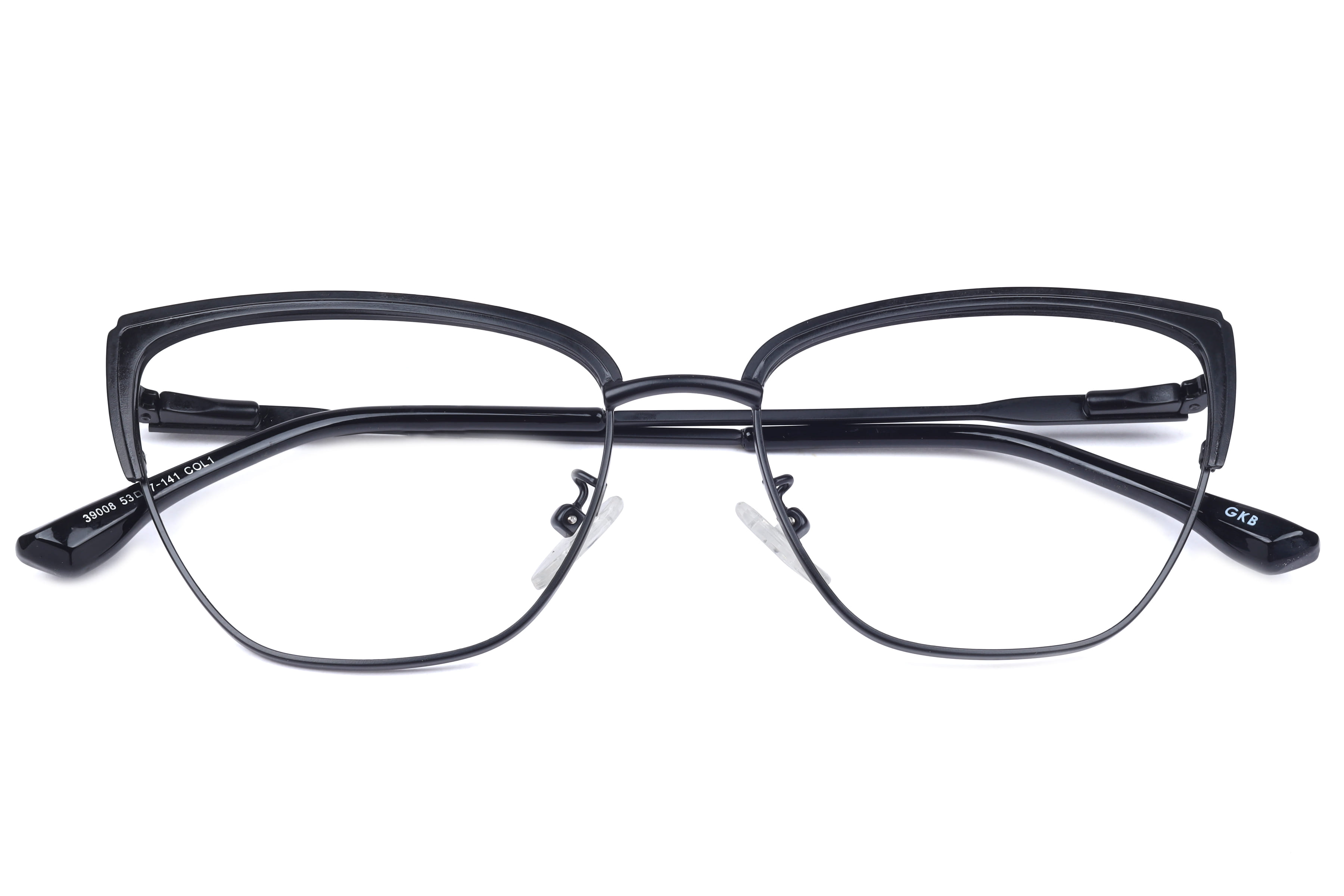Inspira 39008 Frame Matt Black Female Full Metal Frame — Matt Black frame — view 4