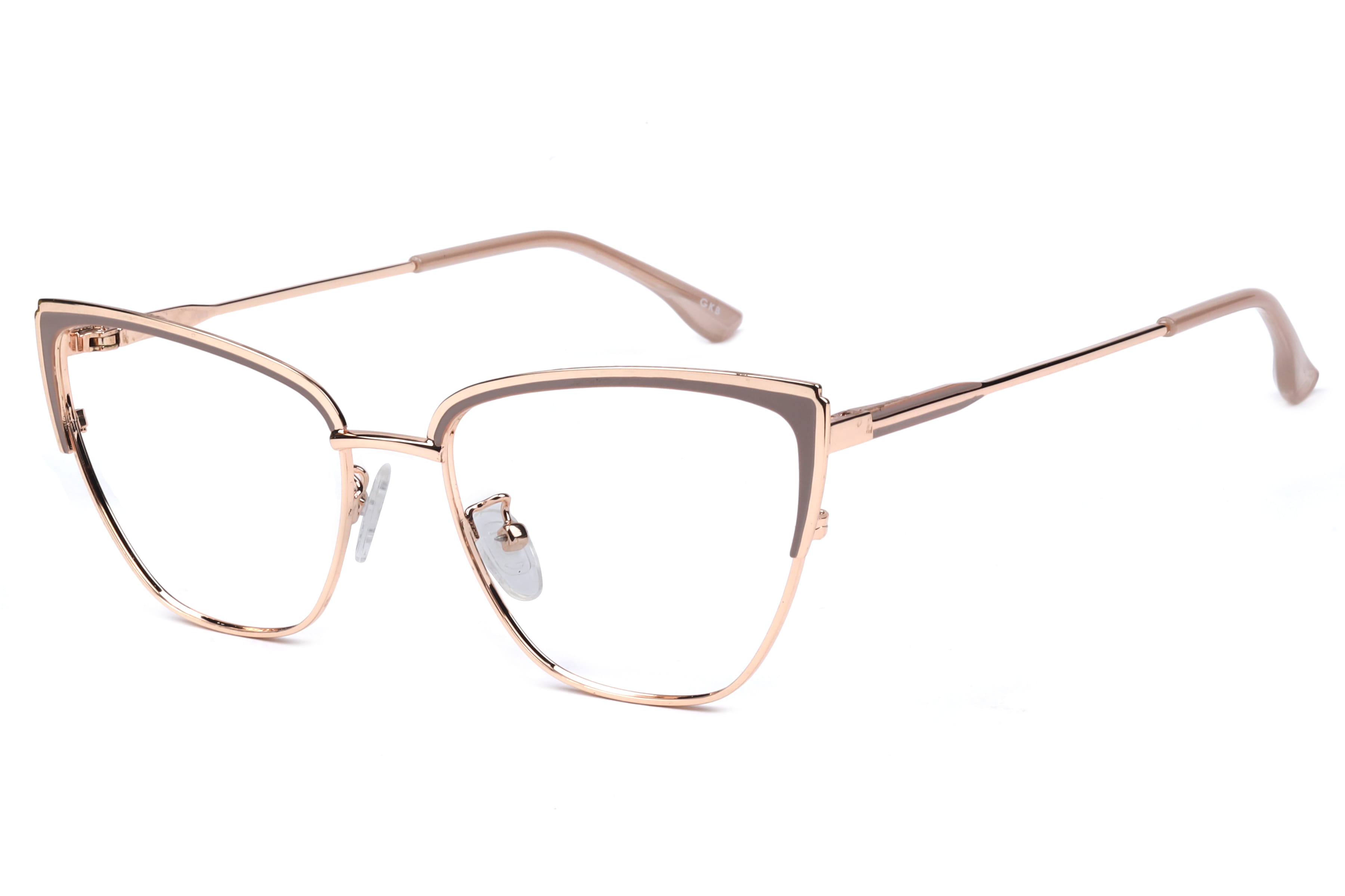 Inspira 39008 Frame Gold Female Full Metal Frame — Gold frame — view 1