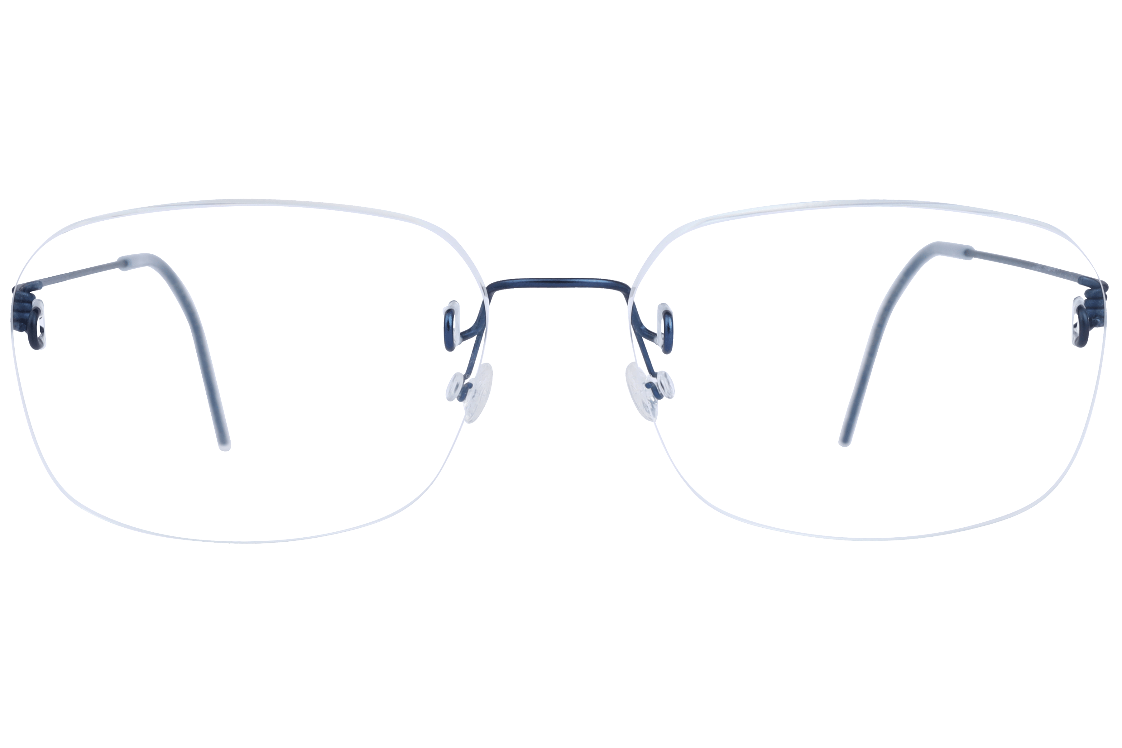 Lindberg T-Basic Frame Blue Male RimLess Titanium — Blue frame