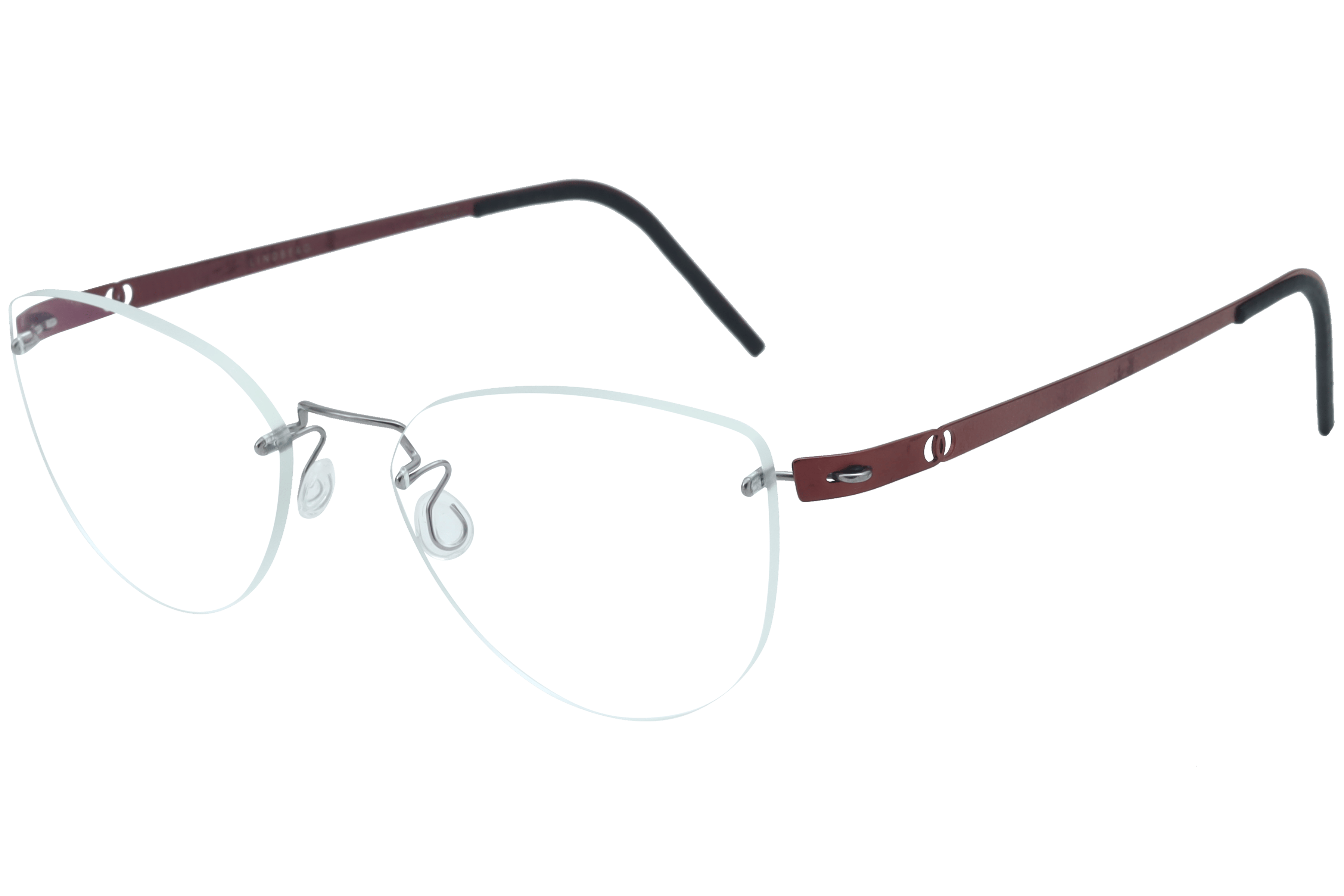 Lindberg T703 Frame Silver Female RimLess Titanium — Silver frame