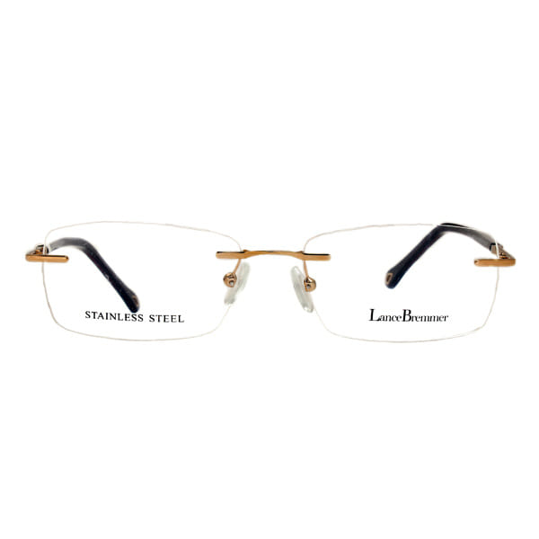 Lancebremmer LB F1114 Frame Gold Male RimLess Metal — Grey frame