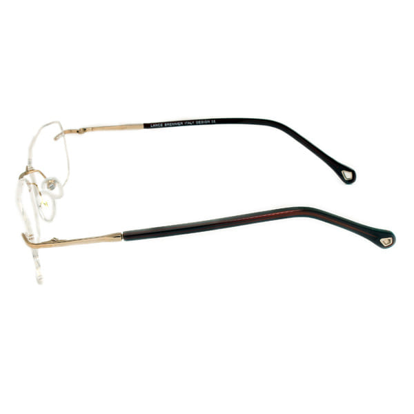 Lancebremmer LB F1114 Frame Gold Male RimLess Metal Frame — view 3