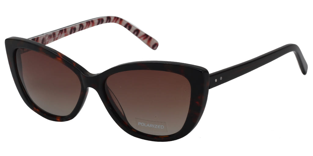 Lancebremmer LBS 0115 Sunglass Brown Female Full Shell Sunglass — view 2