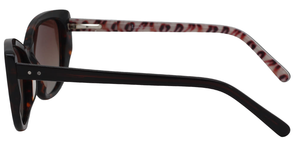 Lancebremmer LBS 0115 Sunglass Brown Female Full Shell Sunglass — view 4
