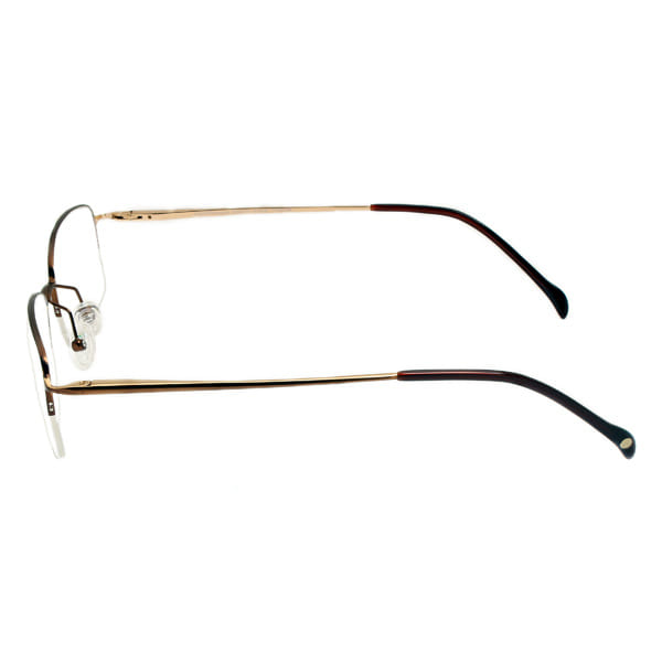 Lancebremmer F0715TS Frame Brown Male Supra Titanium Frame — Brown frame — view 3