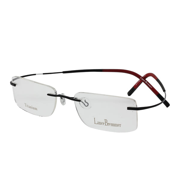 Lancebremmer 1715D Frame Black Unisex RimLess Titanium — Gold frame
