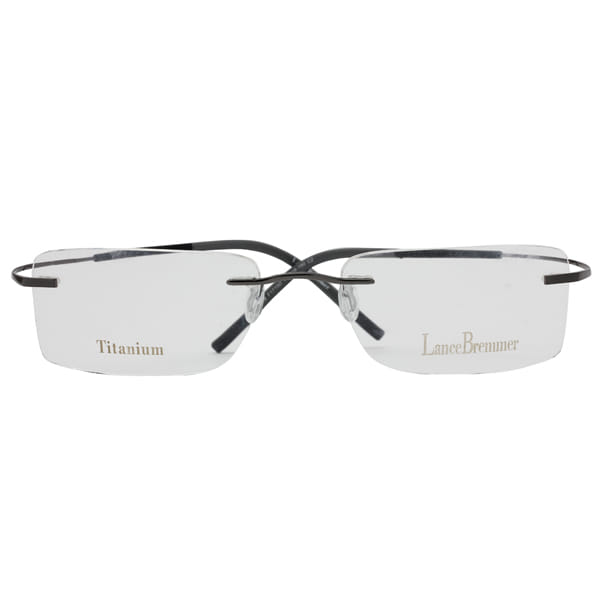 Lancebremmer 1715D Frame Gun Metal Unisex RimLess Titanium — Gold frame