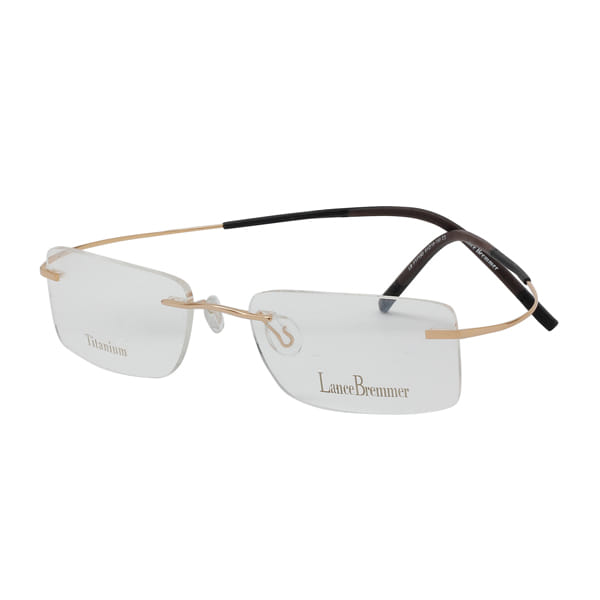 Lancebremmer 1715D Frame Gold Unisex RimLess Titanium — Gold frame