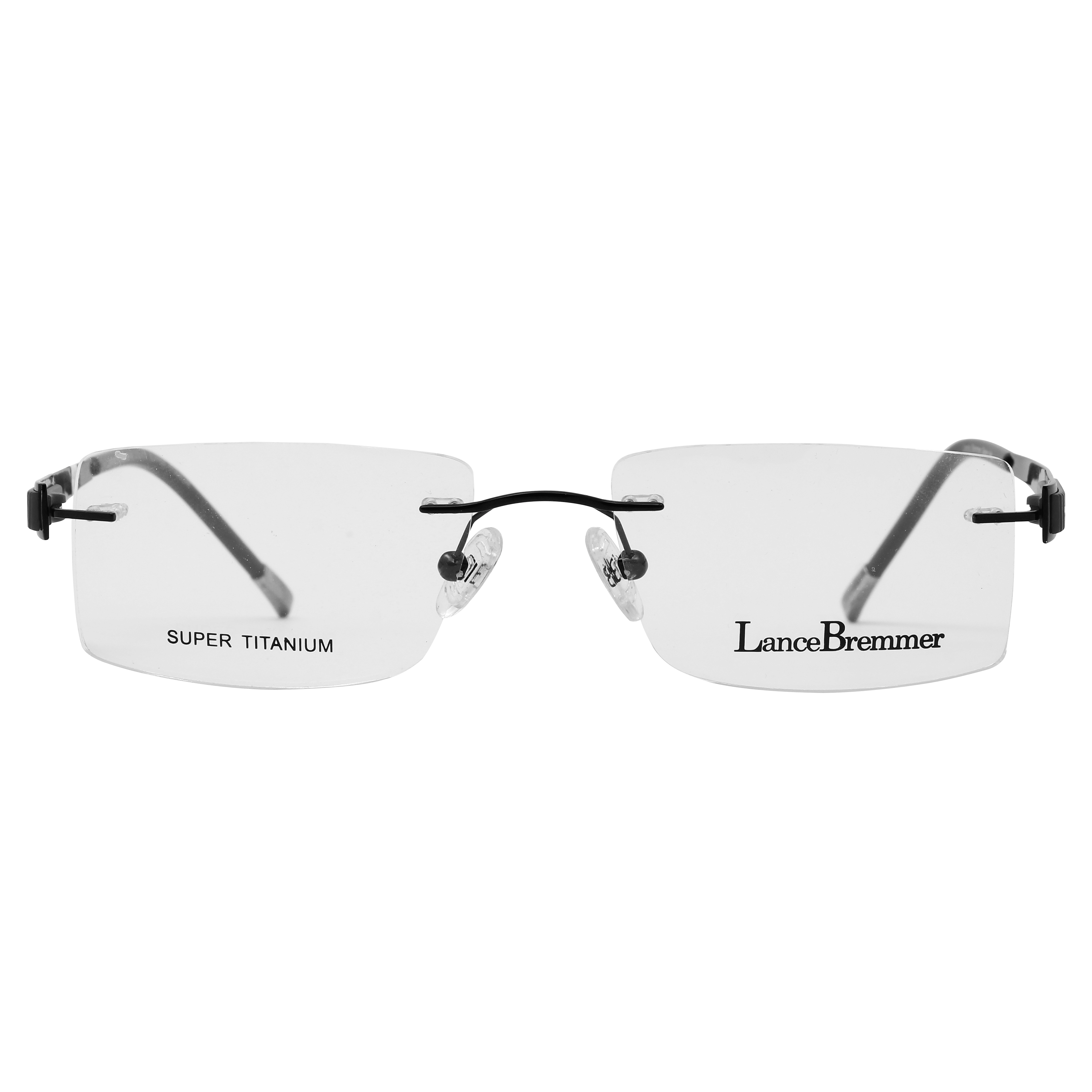 Lancebremmer 0115TD Frame Black Male RimLess Titanium Frame — Black frame — view 2