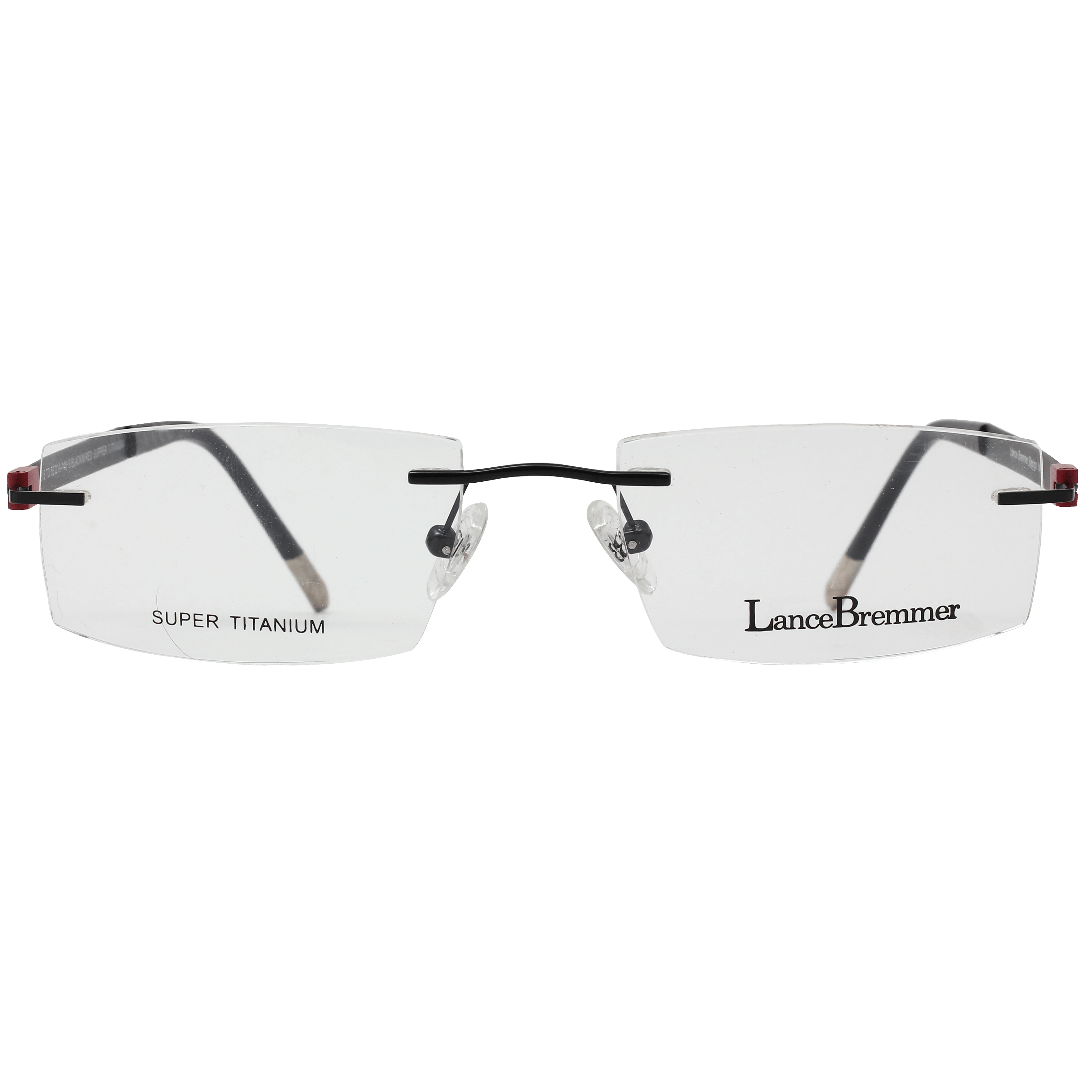 Lancebremmer 0315TD Frame Black Male RimLess Titanium Frame — Black frame — view 2