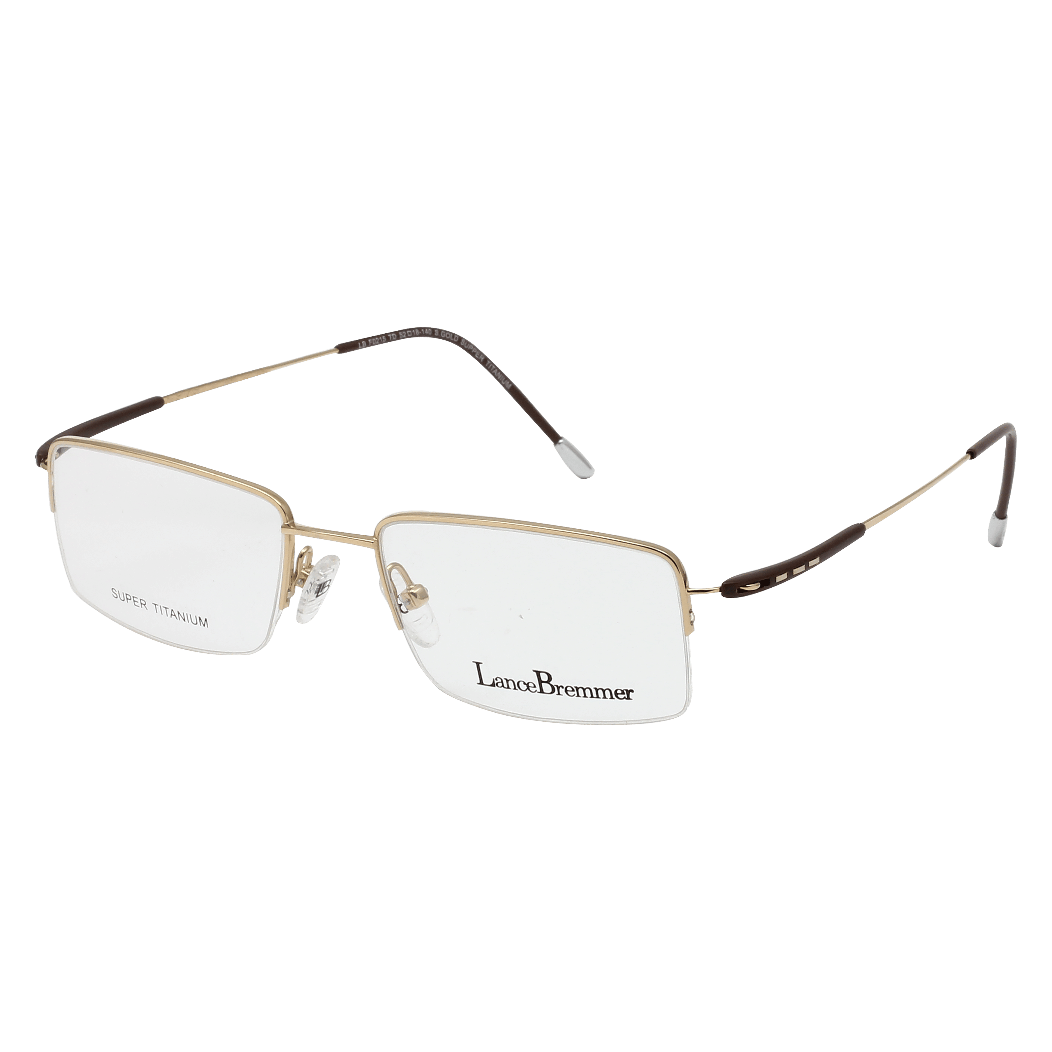 Lancebremmer 0215TD Frame Gold Unisex Supra Titanium — Gold frame