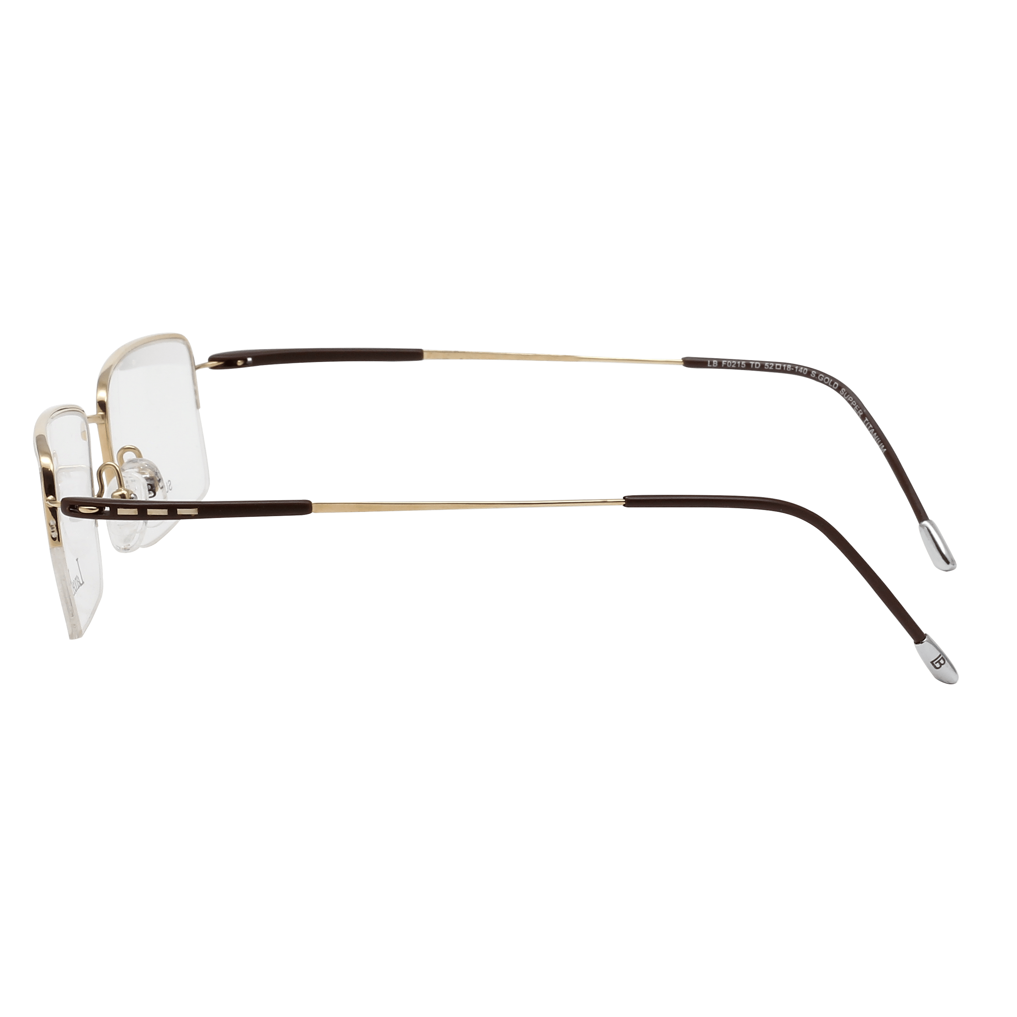 Lancebremmer 0215TD Frame Gold Unisex Supra Titanium Frame — Gold frame — view 3