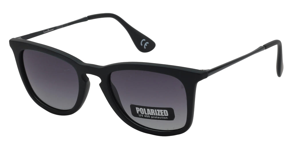 Lancebremmer 4221 Sunglass Black Unisex Full Metal Sunglass — view 2