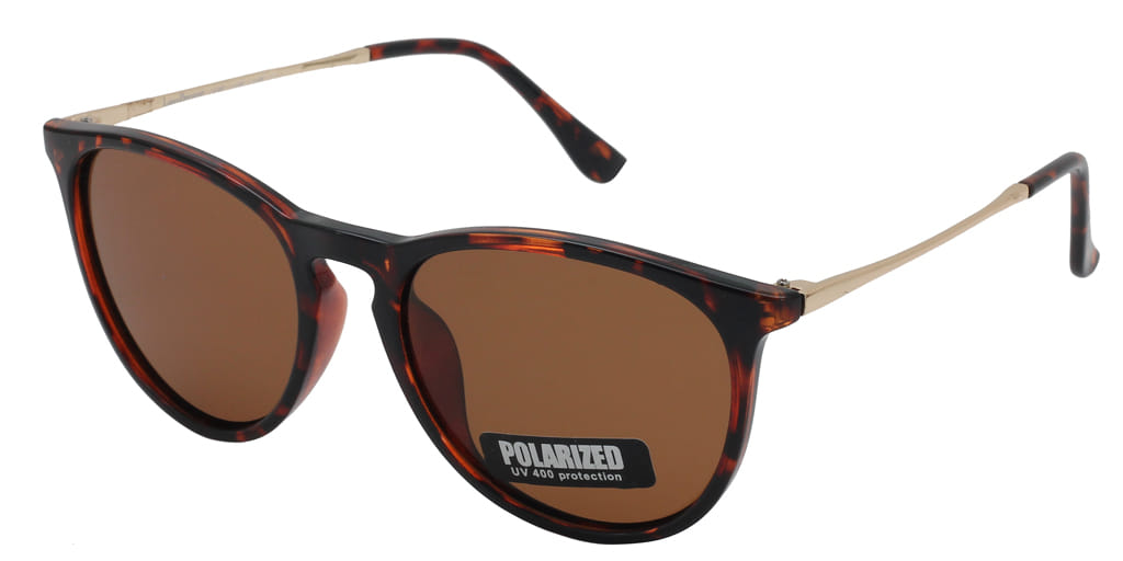 Lancebremmer TR107 Sunglass Brown Unisex Full Metal Sunglass — view 2