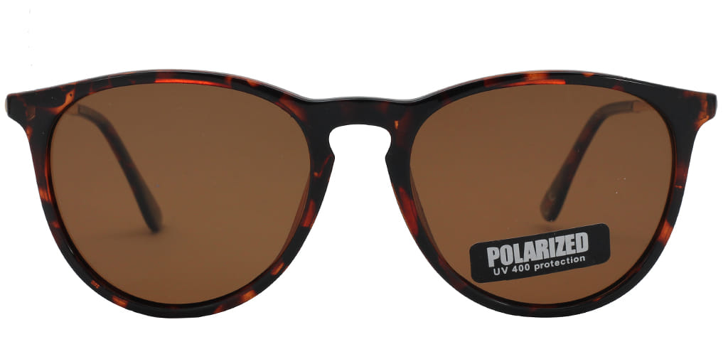 Lancebremmer TR107 Sunglass Brown Unisex Full Metal — Black frame