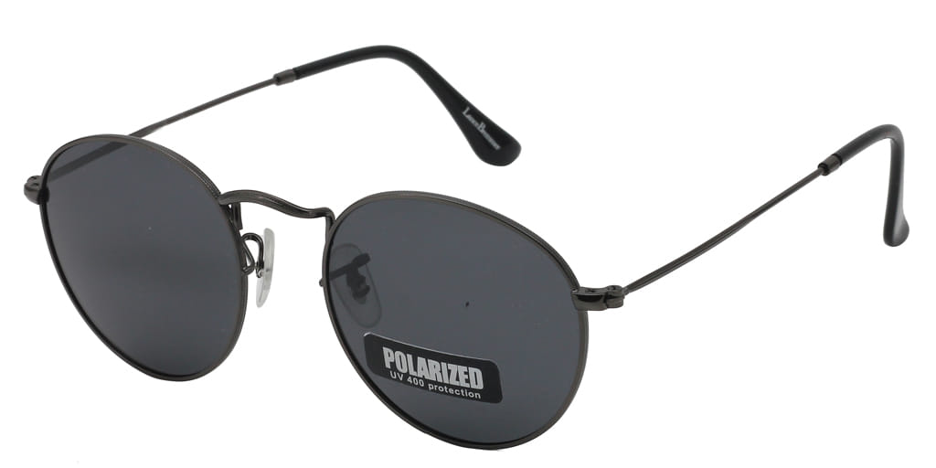 Lancebremmer 3447 Sunglass Gun Metal Unisex Full Metal Sunglass — view 2