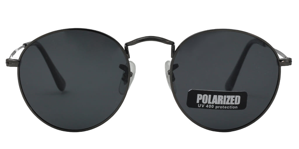 Lancebremmer 3447 Sunglass Gun Metal Unisex Full Metal — Gold frame
