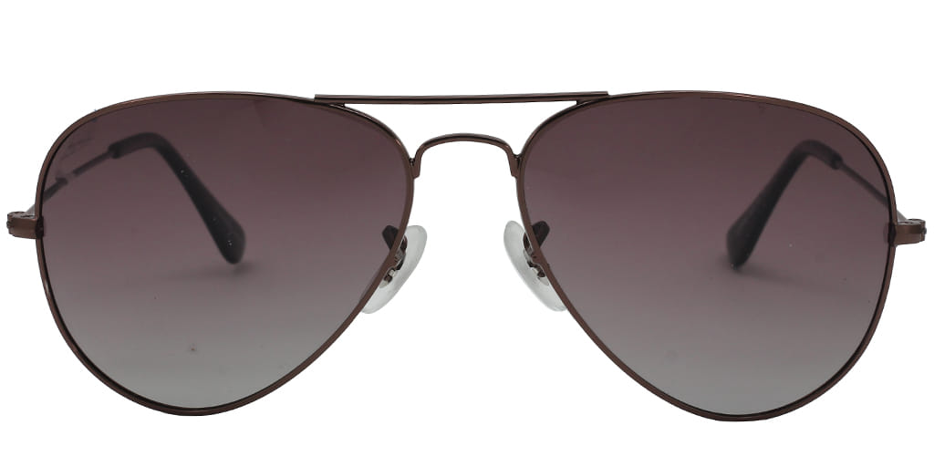 Lancebremmer 3025M Sunglass Brown Unisex Full Metal — Brown frame