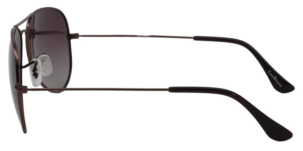 Lancebremmer 3025M Sunglass Brown Unisex Full Metal Sunglass — Brown frame — view 4