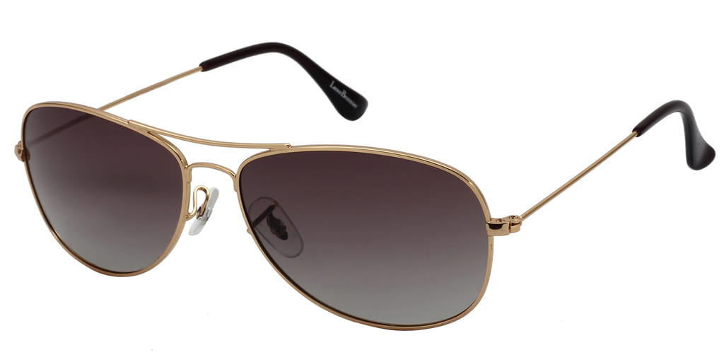 Lancebremmer 3362 Sunglass Gold Unisex Full Metal Sunglass — Gold frame — view 2