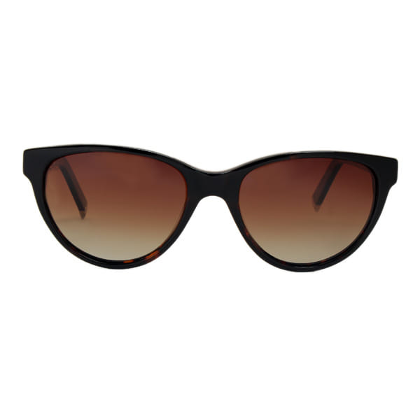 Lancebremmer S1316O Sunglass Brown Female Full Shell — Black frame