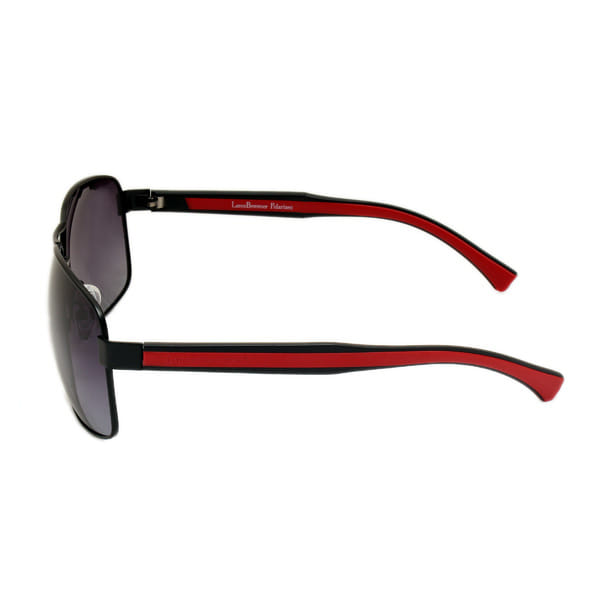 Lancebremmer S1416O Sunglass Black Unisex Full Shell Sunglass — Black frame — view 3