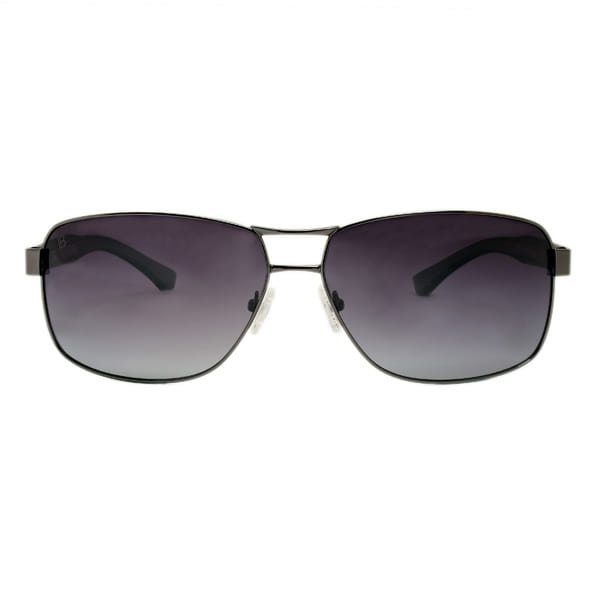 Lancebremmer S1416O Sunglass Gun Metal Unisex Full Shell — Black frame