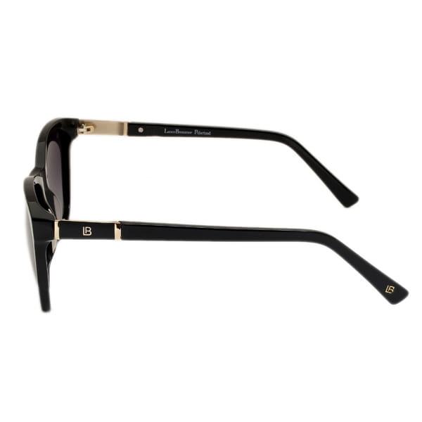 Lancebremmer S1716O Sunglass Black Unisex Full Metal Sunglass — Black frame — view 3