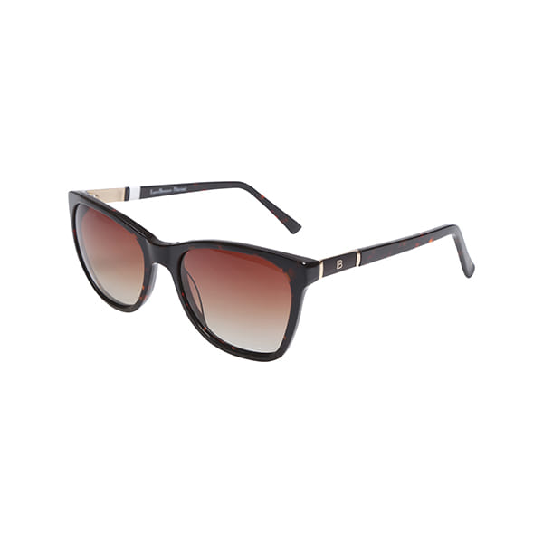 Lancebremmer S1716O Sunglass Brown Unisex Full Metal — Black frame