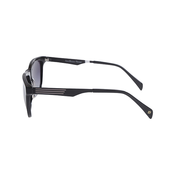 Lancebremmer S1216O Sunglass Black Male Full Metal Sunglass — Black frame — view 3